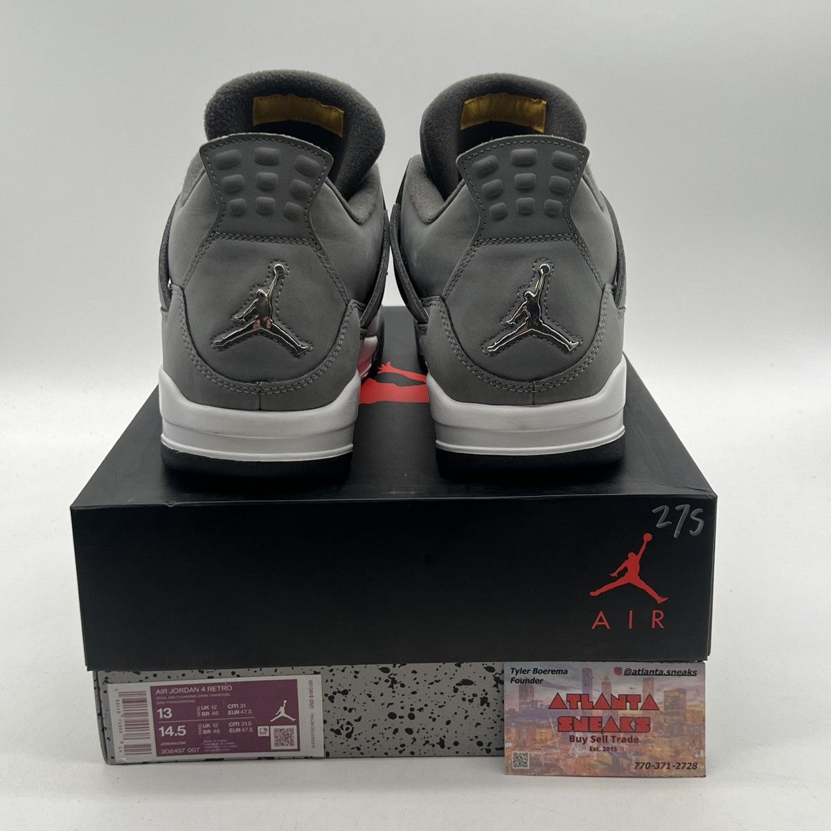 Jordan Brand Air Jordan 4 cool grey Size US 13 / EU 46 - 3 Thumbnail