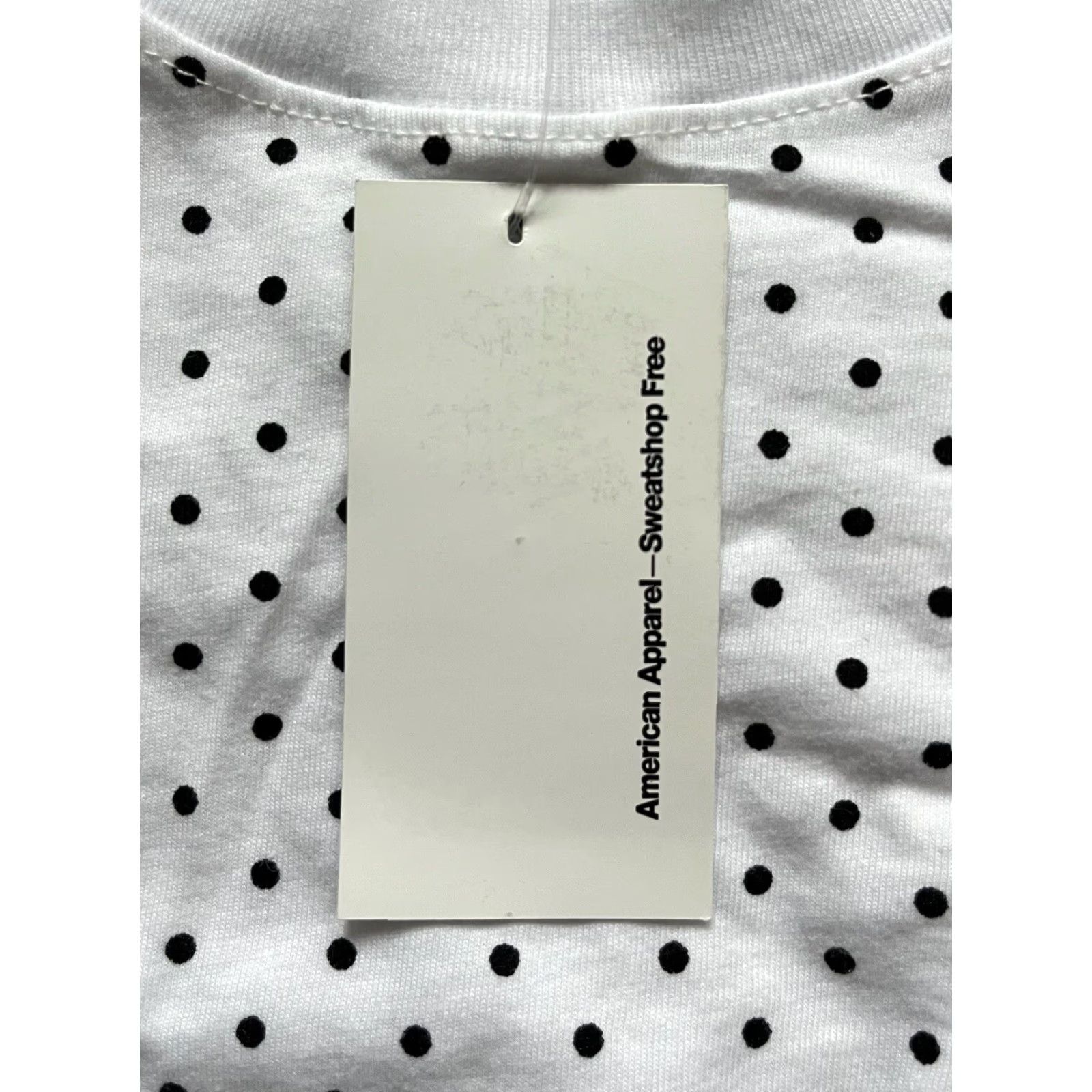 American Apparel OG american apparel tall tee t-shirt Mens Large White Polka Dot USA NWT Deadstock 100% cotton Crew Neck Regular Fit Adult M Mens Worldwide USA Shirt Size US L / EU 52-54 / 3 - 2 Thumbnail