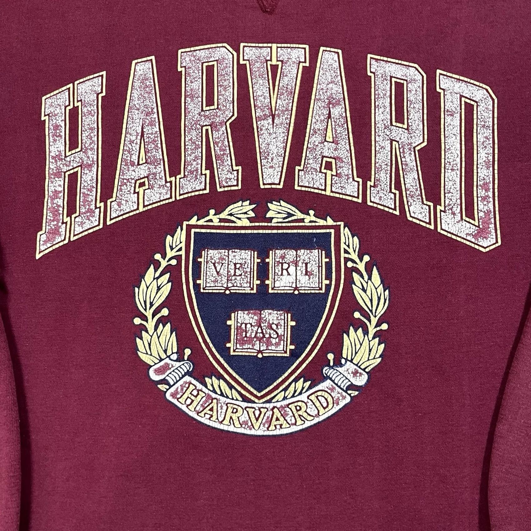 Vintage Harvard Sweatshirt Mens Medium Crewneck University Vintage 90s Burgundy Red Graphic Print Logo Size US M / EU 48-50 / 2 - 4 Thumbnail
