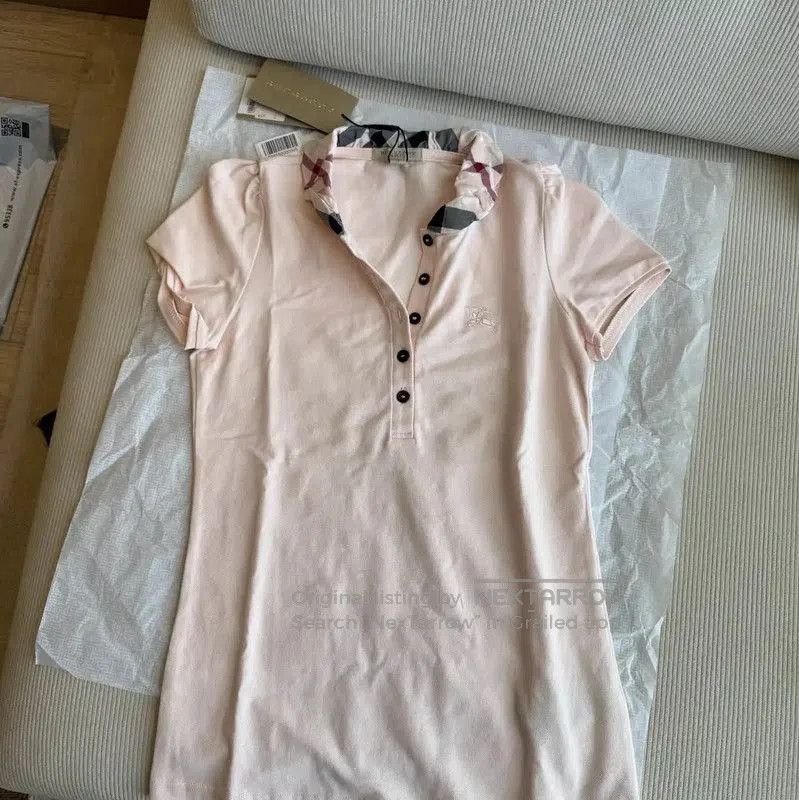 Burberry Burberry Pink Short Sleeve Logo Tee. Size XS / US 0-2 / IT 36-38 - 5 Thumbnail