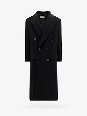 Saint Laurent Paris oc11z1225 755613 Coat in Chevron Wool in Black Size US M / EU 48-50 / 2 - 1 Preview