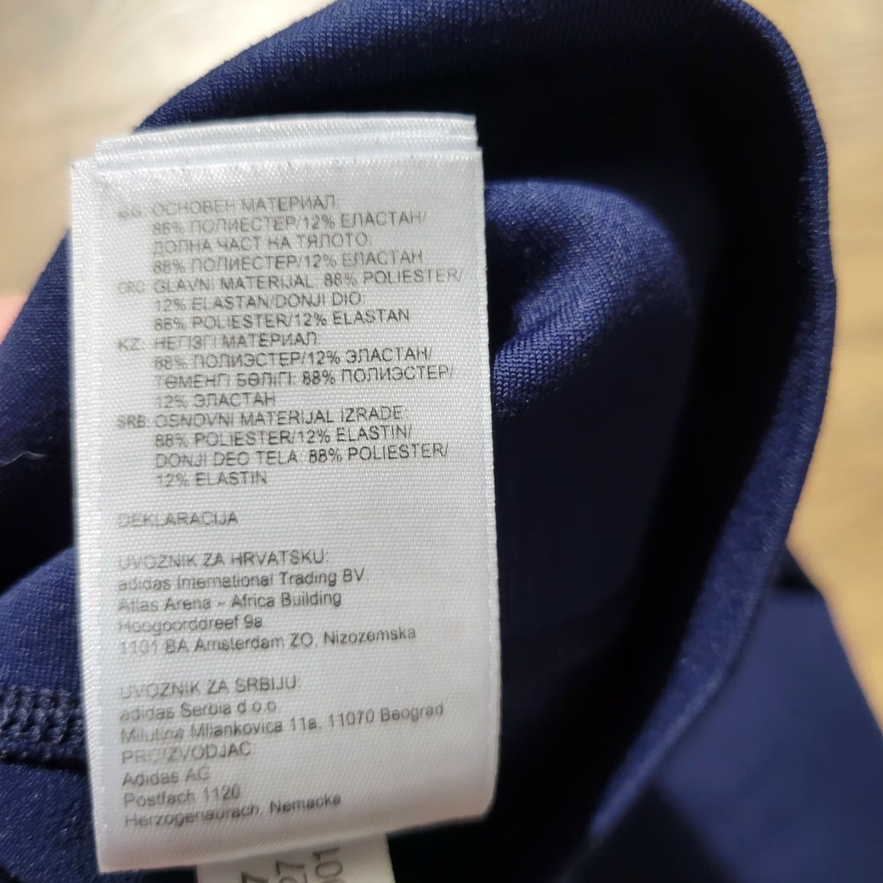 Adidas adidas USA Volleyball Capri Leggings Women XS Blue Flag Pockets Capri Style Size 26" / US 2 / IT 38 - 5 Thumbnail