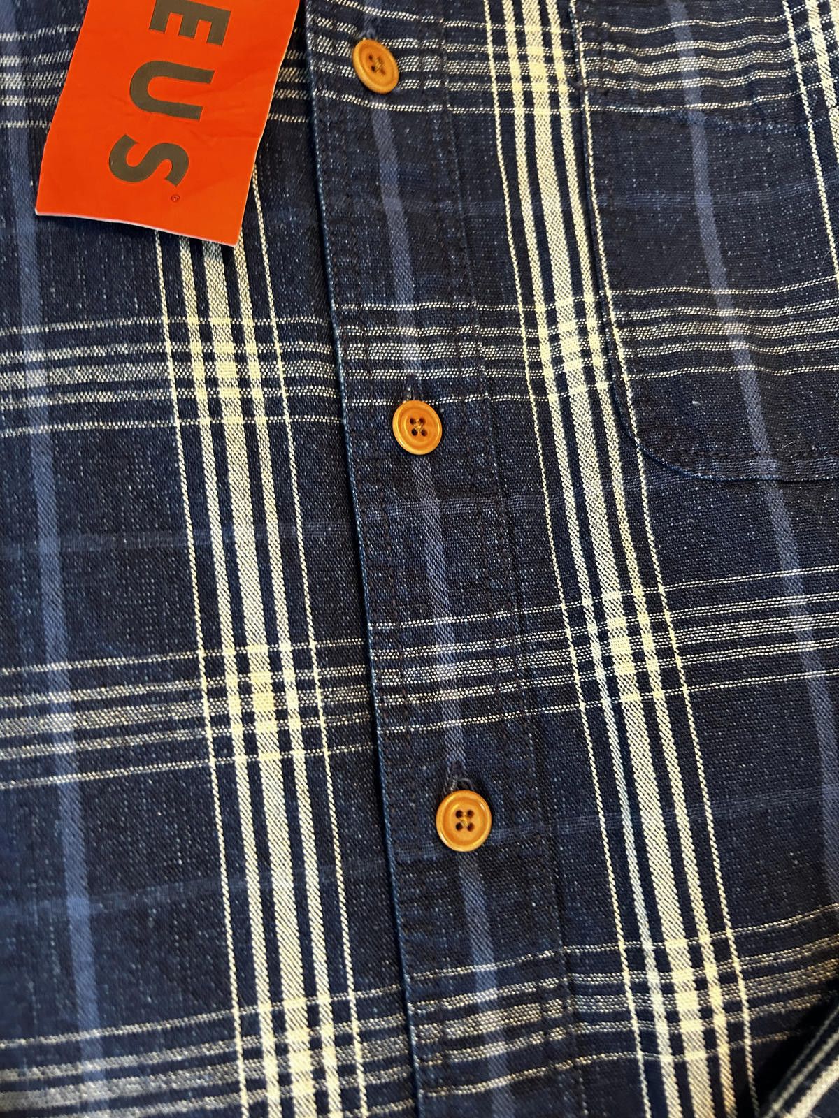 Deus Ex Machina Deus Ex Machina Plaid Flannel Shirt Navy Men’s Medium NWT Size US M / EU 48-50 / 2 - 4 Thumbnail