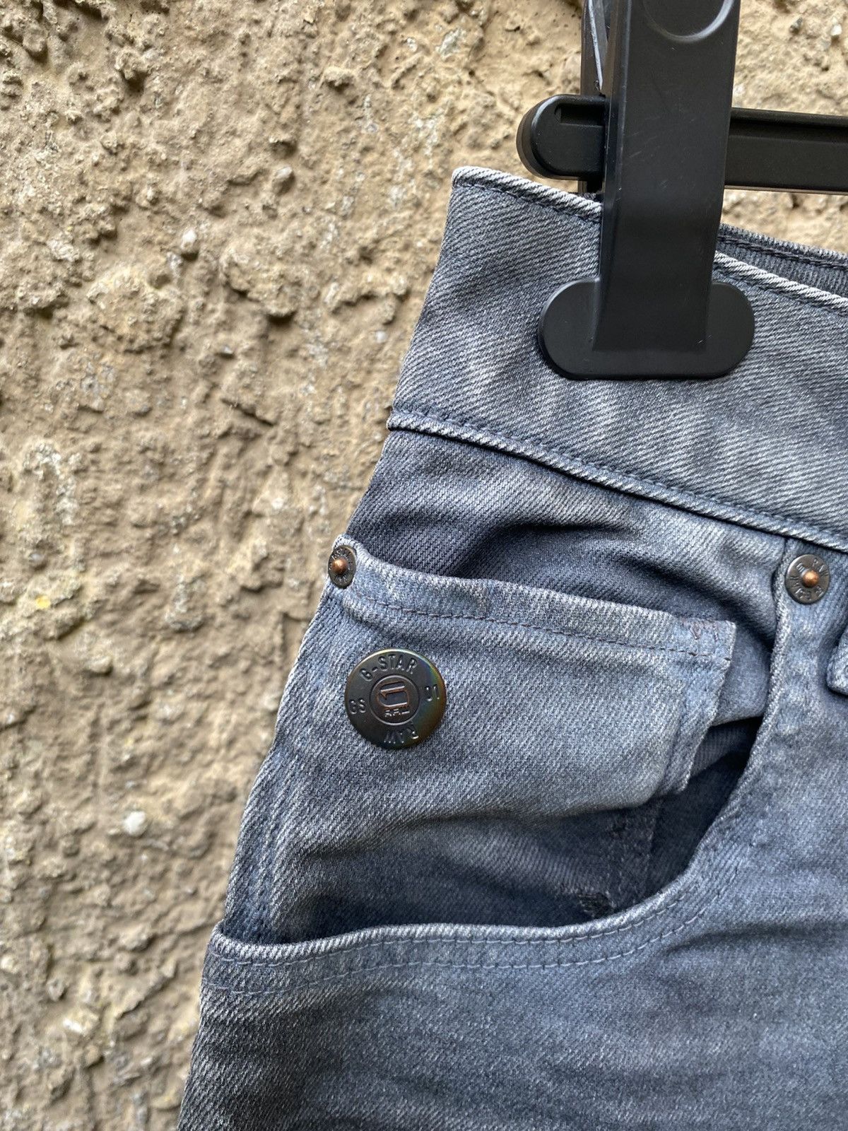 G-Star G Star Raw ARC Zip 3D Slim Waxed Denim Jeans Pants 30/32 Y2K Size US 30 / EU 46 - 3 Thumbnail
