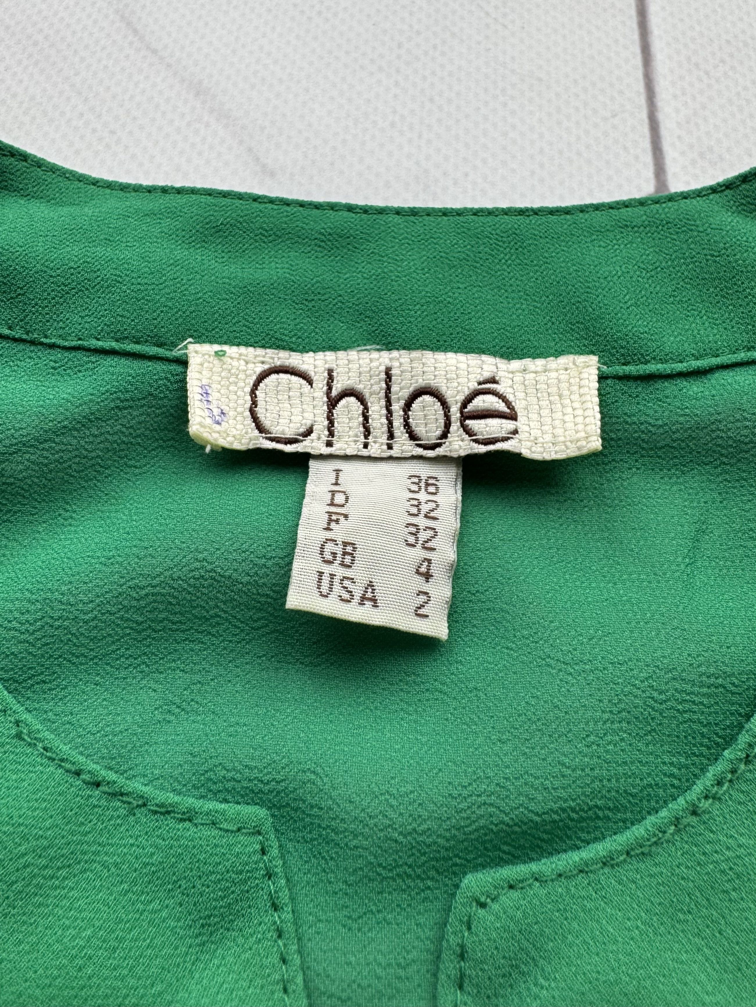Chloe Chloe Vintage Maxi Silk Dress (B80) Size M / US 6-8 / IT 42-44 - 7 Thumbnail