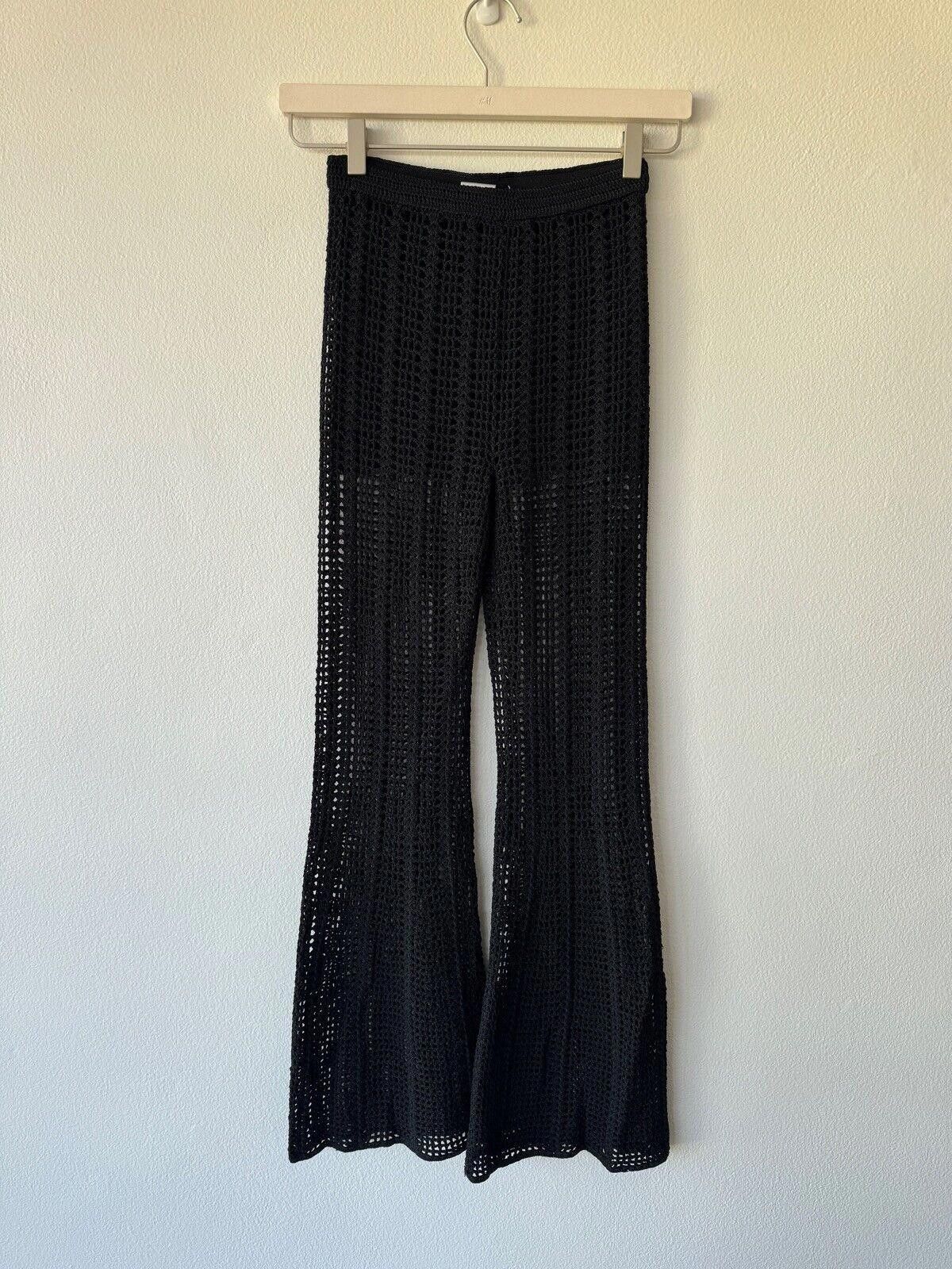 Dion Lee New dion lee knit pinnacle crochet pant black extra small 6 Size 26" / US 2 / IT 38 - 2 Thumbnail