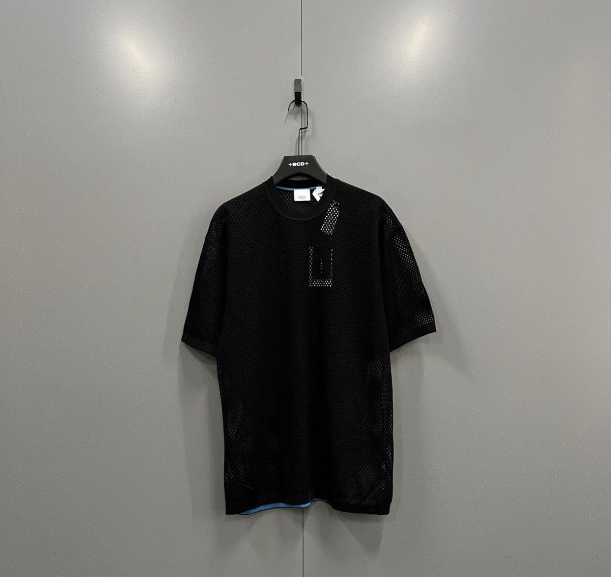 Burberry Black Mesh Short-Sleeve Shirt Size US M / EU 48-50 / 2 - 1 Thumbnail
