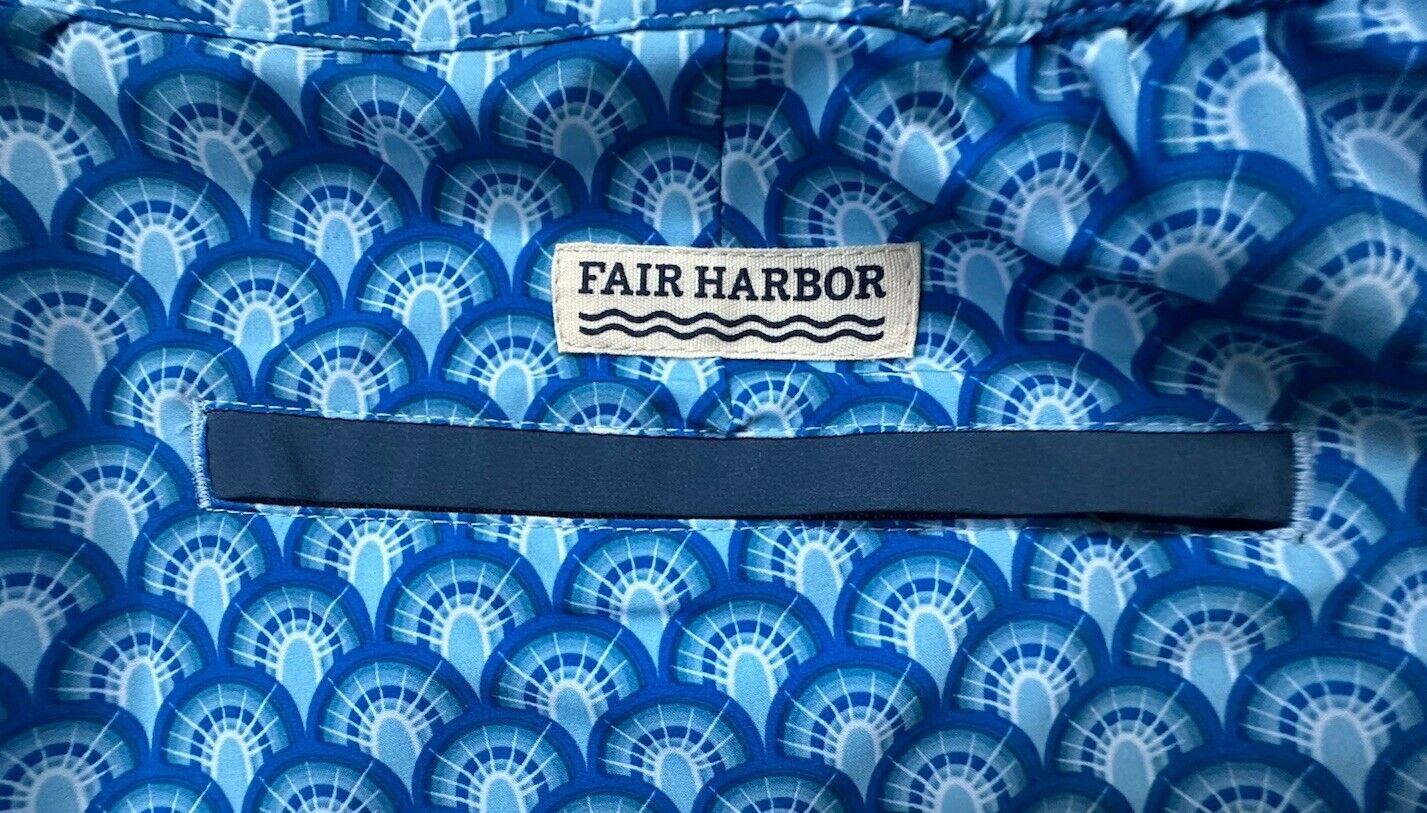 Designer Fair Harbor Sextant swim trunk 32 blue art deco geometric 6 Size US 32 / EU 48 - 5 Thumbnail