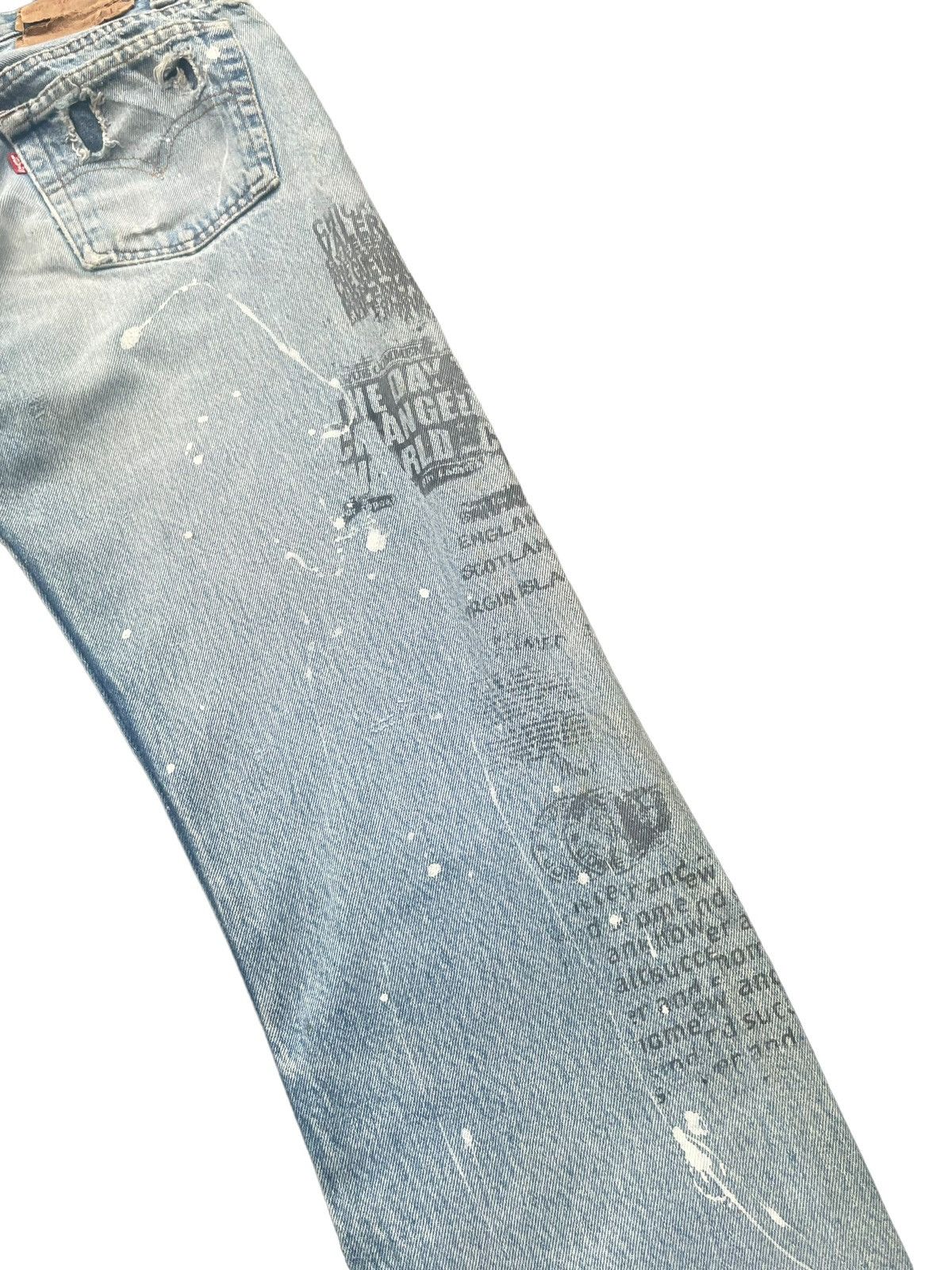 Levi's Vintage 80’s Levis 501 e Usa Distresed Denim Size US 29 - 9 Thumbnail