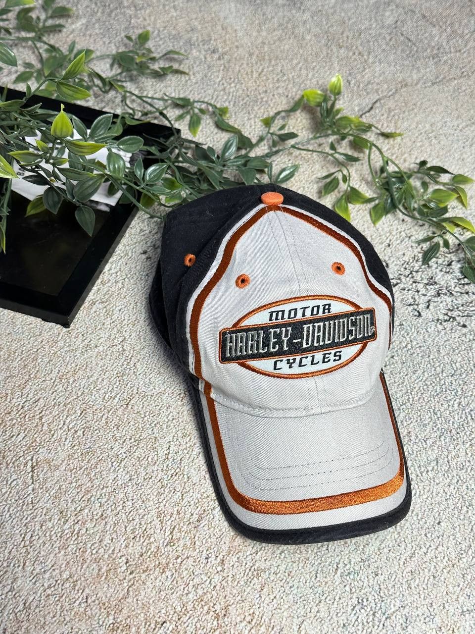Harley Davidson × Vintage Vintage Harley Davidson Archival Cap Os Y2K Avantgarde Size ONE SIZE - 1 Thumbnail