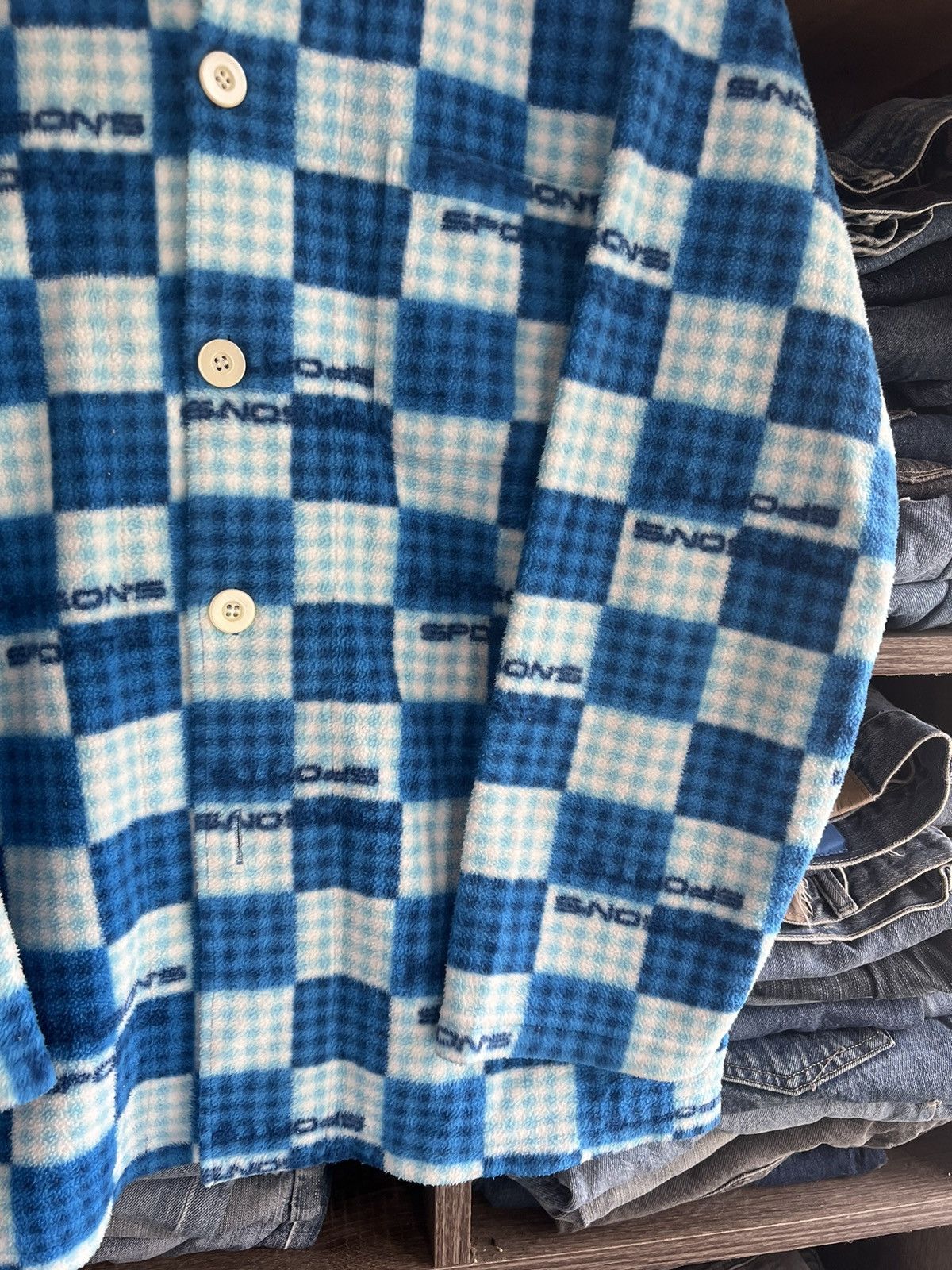 PERSON'S 🔥Person’s Sports Fleece Button Shirt Size US L / EU 52-54 / 3 - 6 Thumbnail