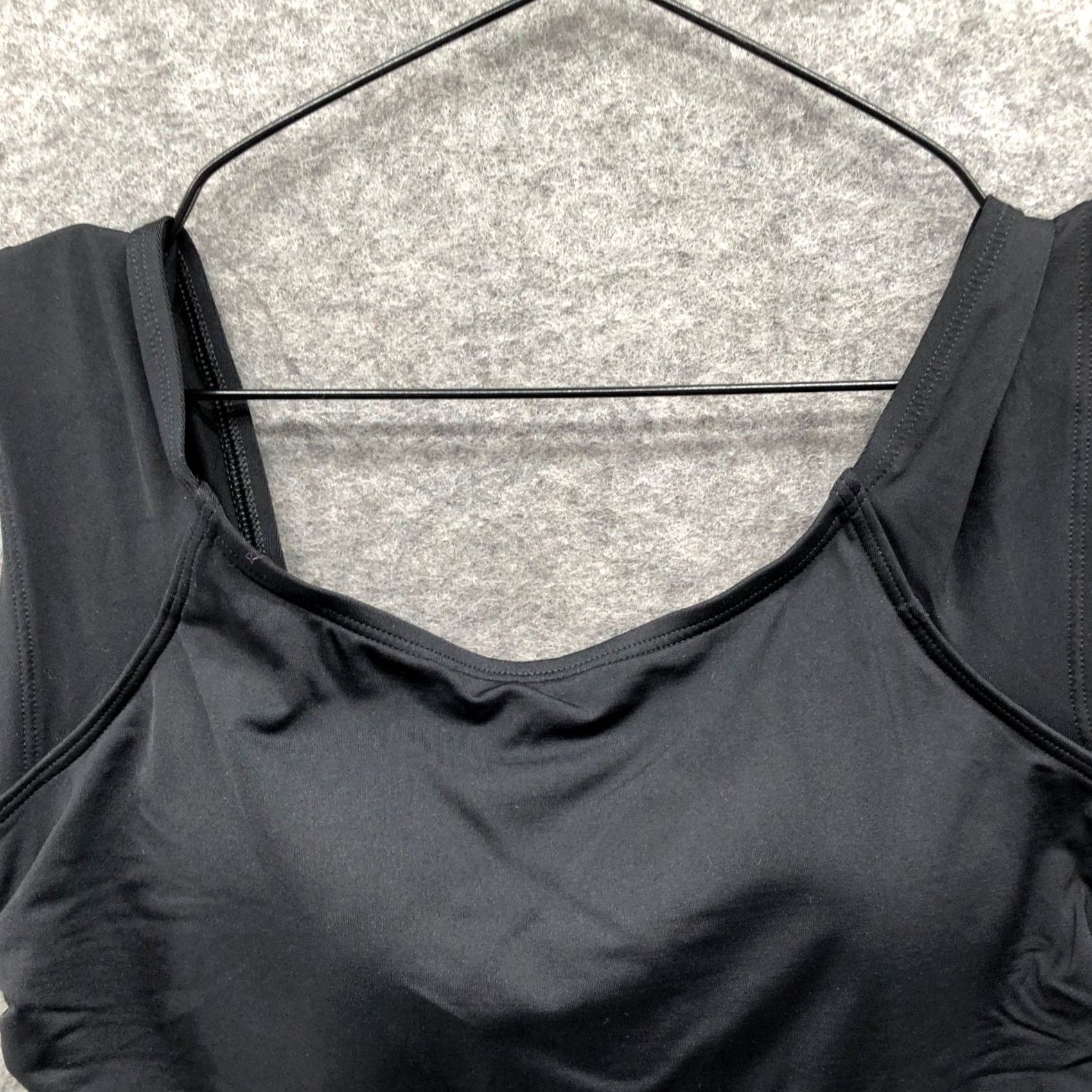 Lands' End Lands' End One Piece Swimsuit Womens 10 Black Padded Round Neck Wide Strap Size ONE SIZE - 3 Thumbnail