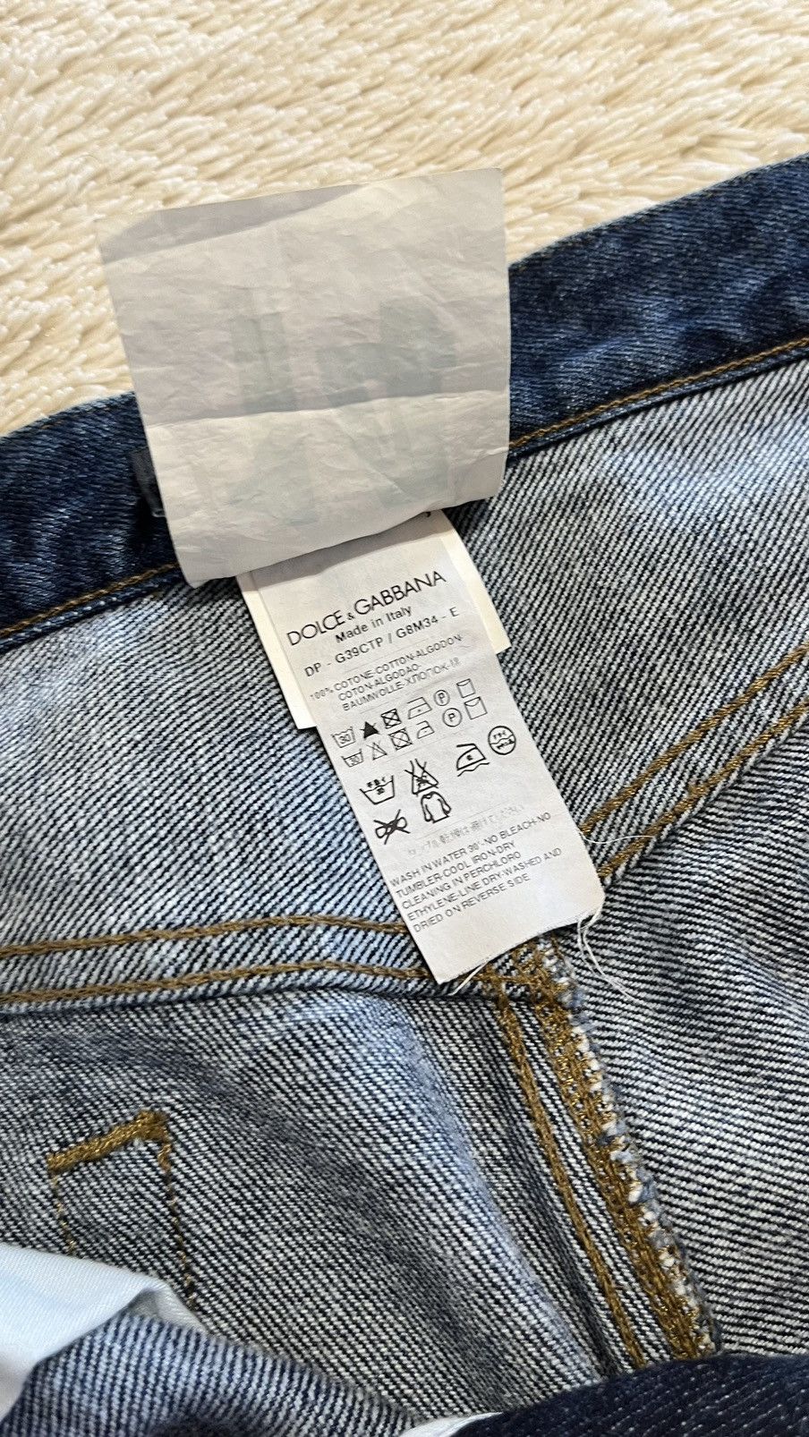 Dolce & Gabbana × Vintage Dolce & Gabbana Distressed Denim Size US 32 / EU 48 - 5 Thumbnail
