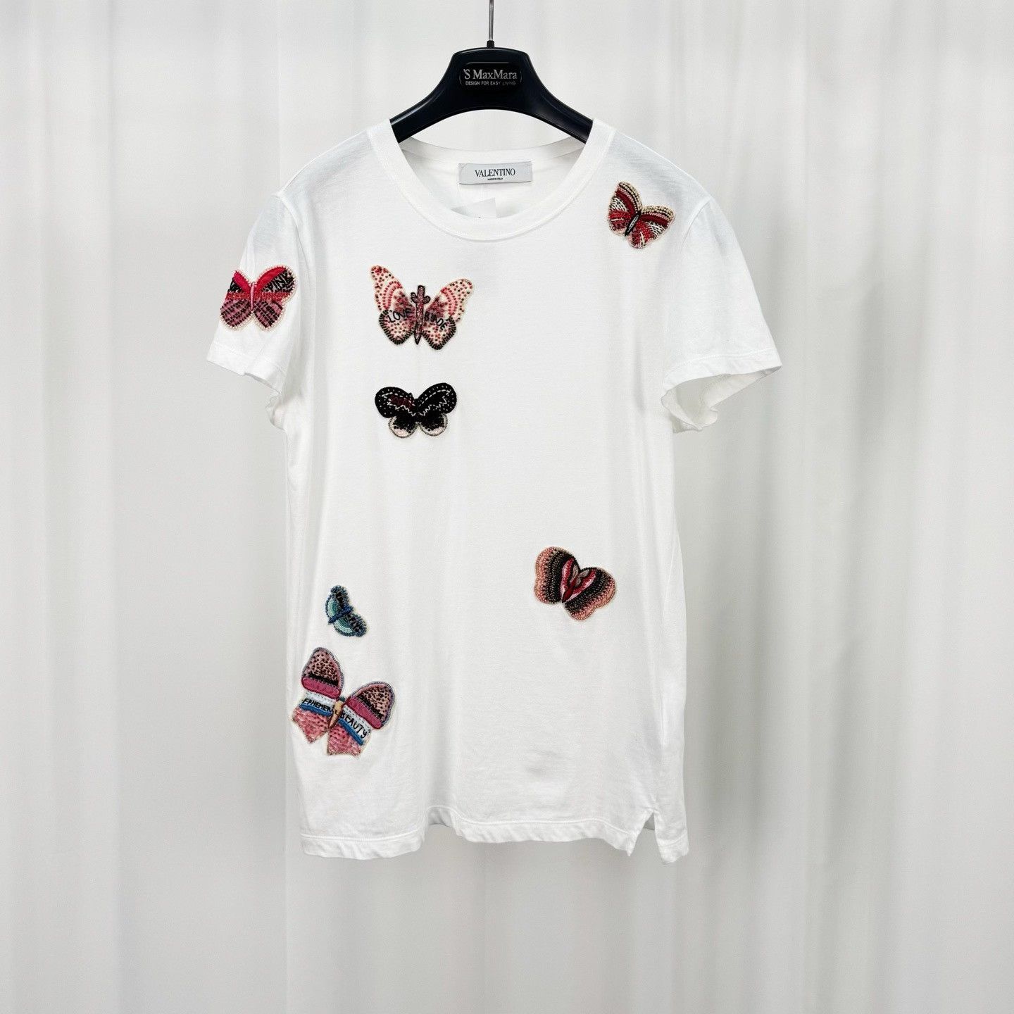 Valentino Valentino Embroidered Beaded Butterfly Short Sleeve Size M / US 6-8 / IT 42-44 - 1 Thumbnail