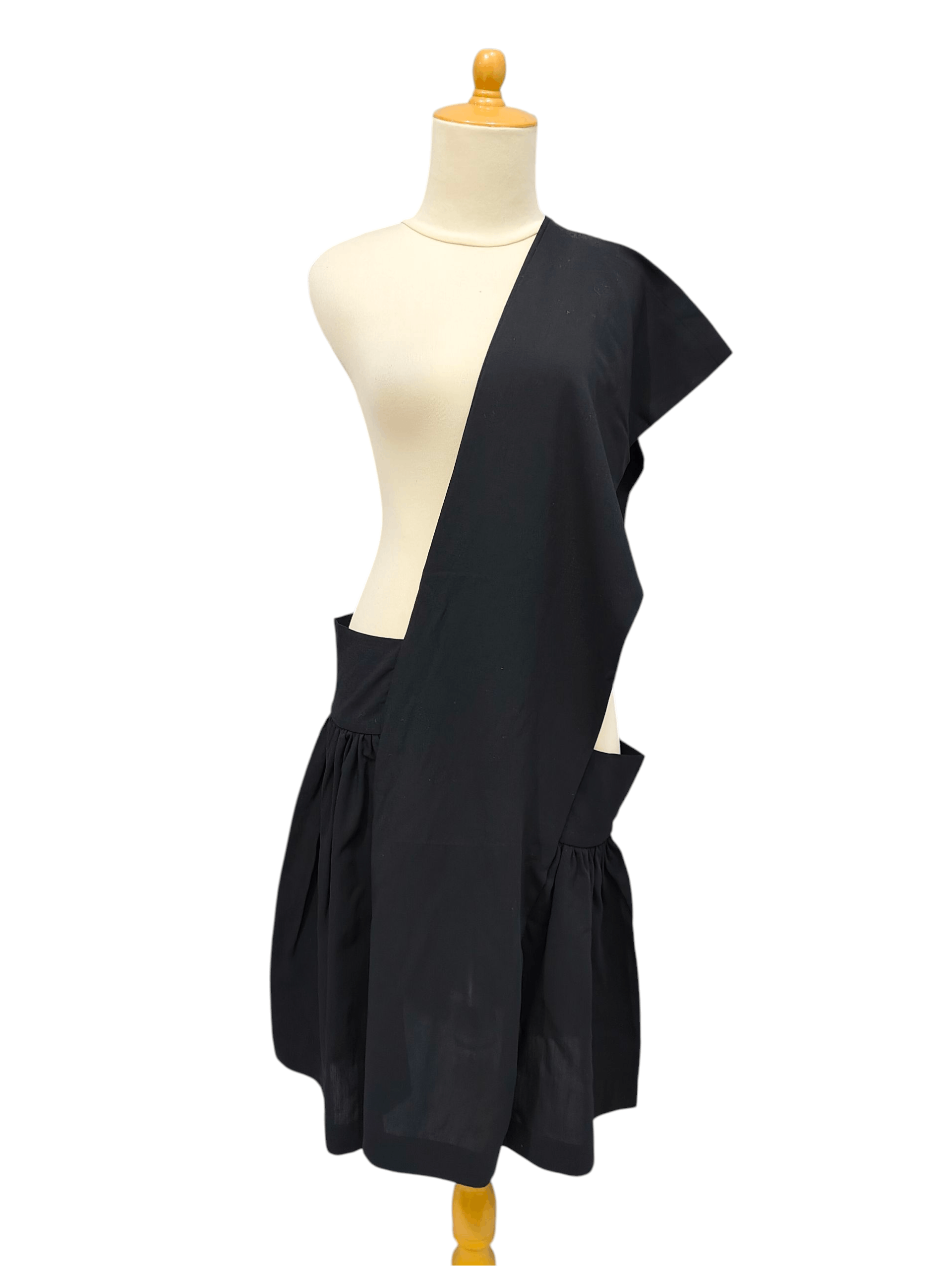 Comme des Garcons 90s CDG📕 Archive Artisanal One Shoulder Sculptural Dress Size M / US 6-8 / IT 42-44 - 1 Thumbnail