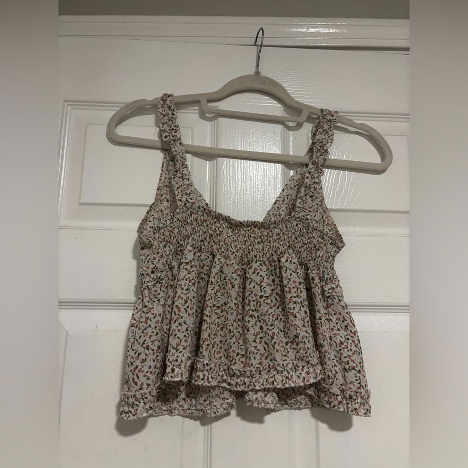 Other Floral Print Women's Crop Top Size L / US 10 / IT 46 - 3 Thumbnail