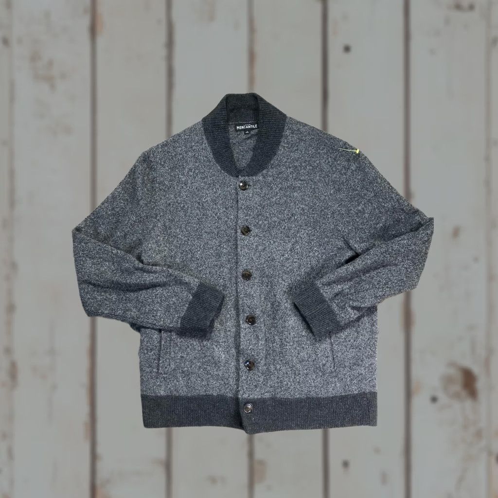 J.Crew J.Crew Mercantile Cardigan Sweater Mens Large Gray Lambswool Button Front Knit Size US L / EU 52-54 / 3 - 1 Thumbnail