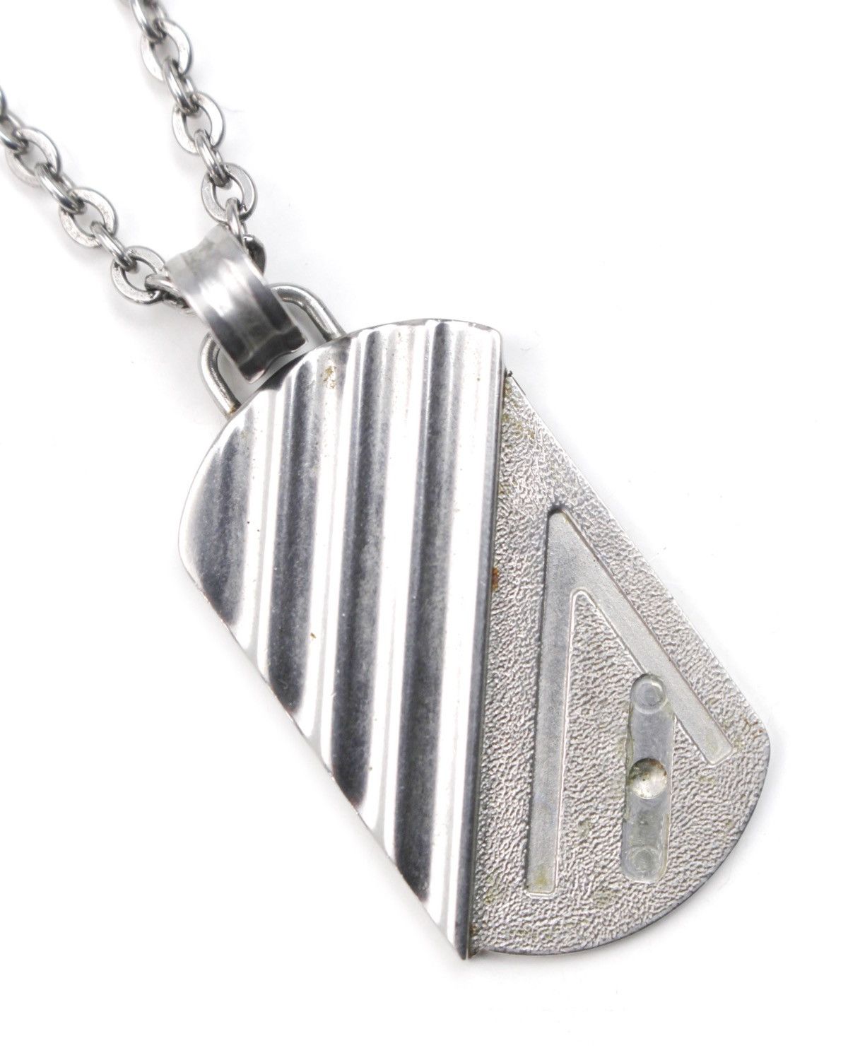 Armani 2000S EMPORIO ARMANI – DOG TAG “A” PENDANT NECKLACE Size ONE SIZE - 3 Thumbnail