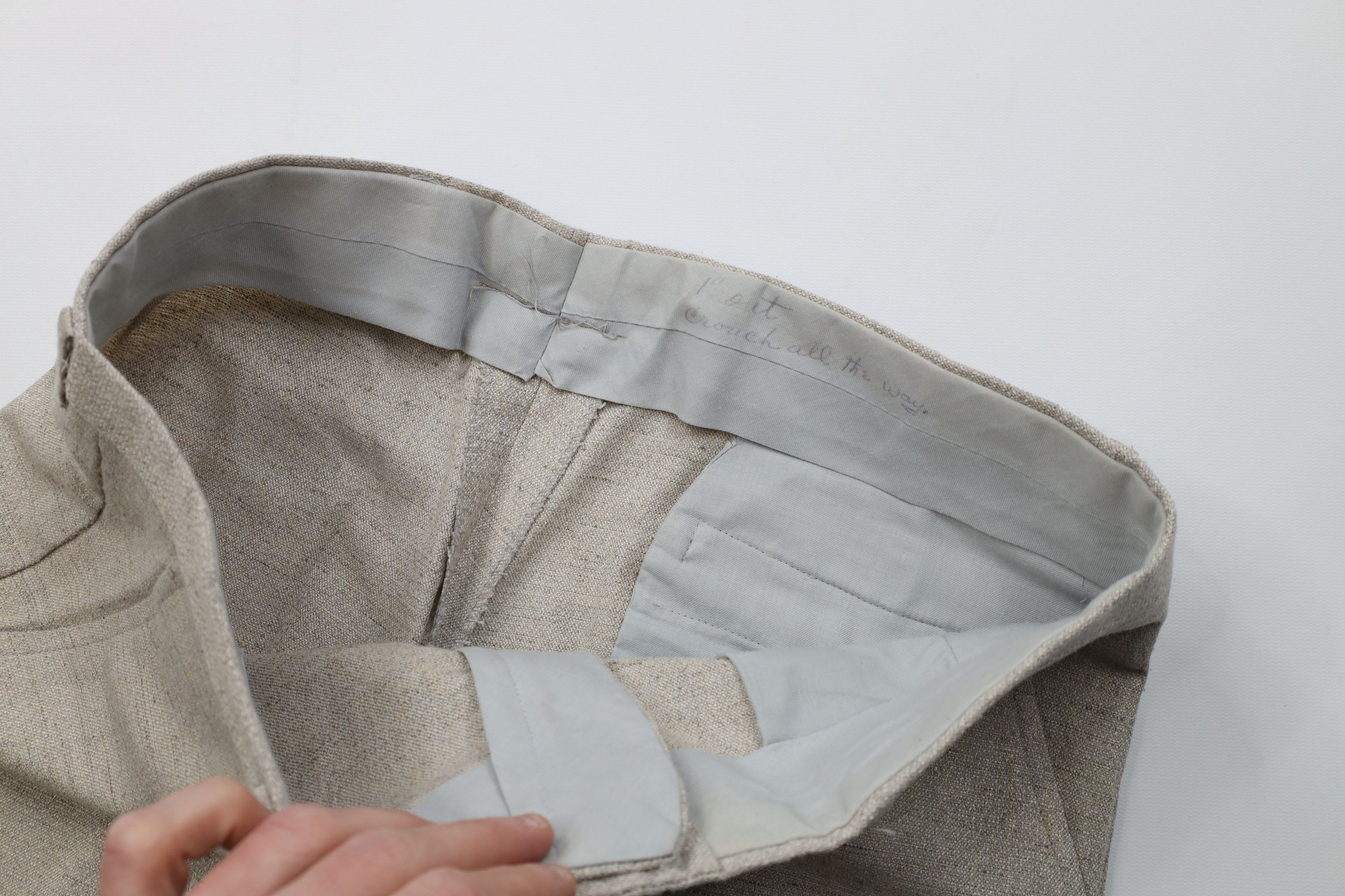 Vintage Vintage 70s Streetwear Tweed Flared Wide Leg Chino Pants USA Size US 34 / EU 50 - 9 Thumbnail