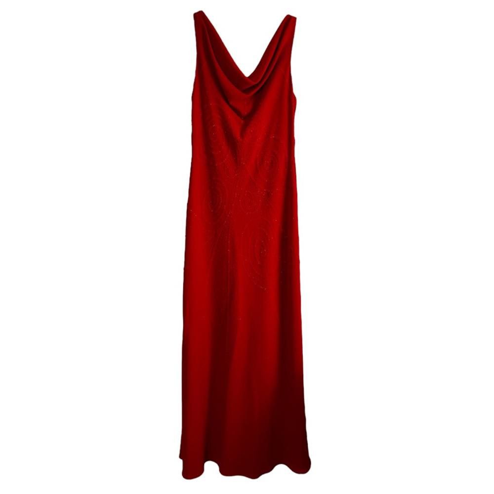 Designer Betsy & Adam l Beaded Sleeveless Gown W Scarf Size 6 Size M / US 6-8 / IT 42-44 - 1 Thumbnail