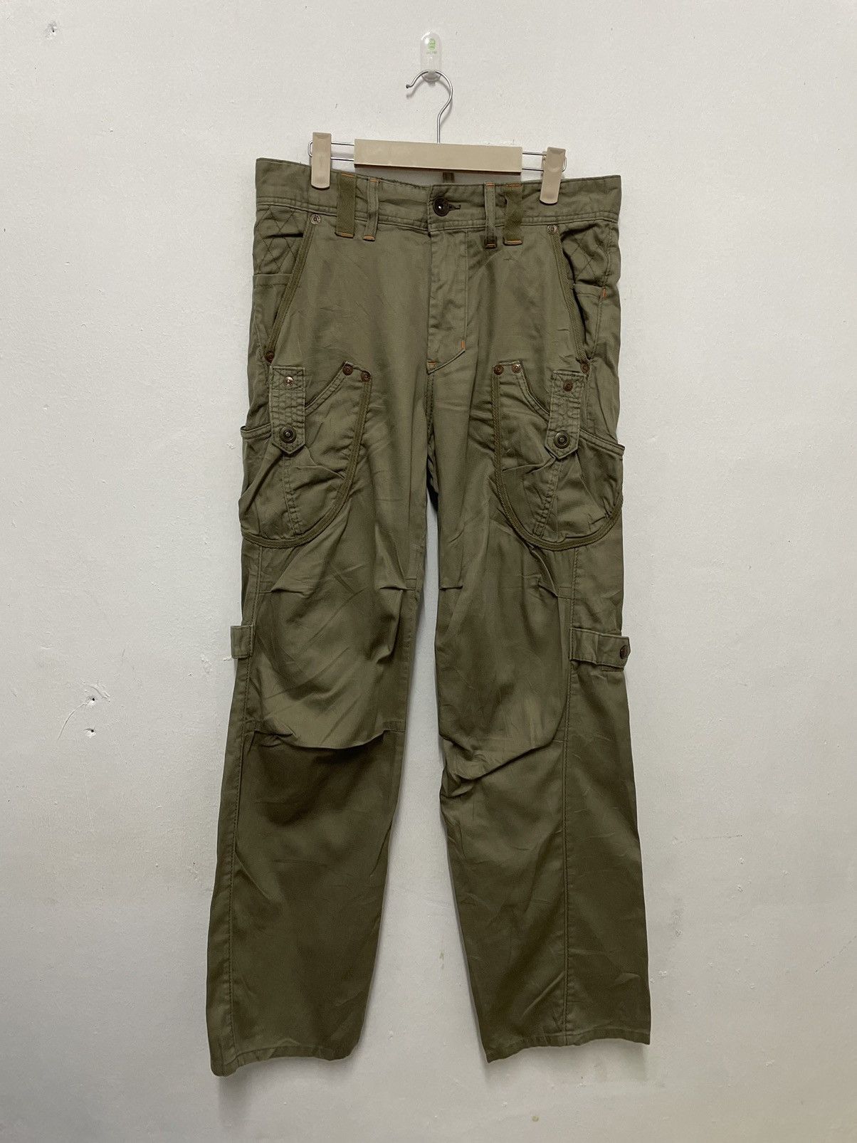 image of Design Cargo Pants By Edwin Type 505 in Army Green, Men's (Size 31)