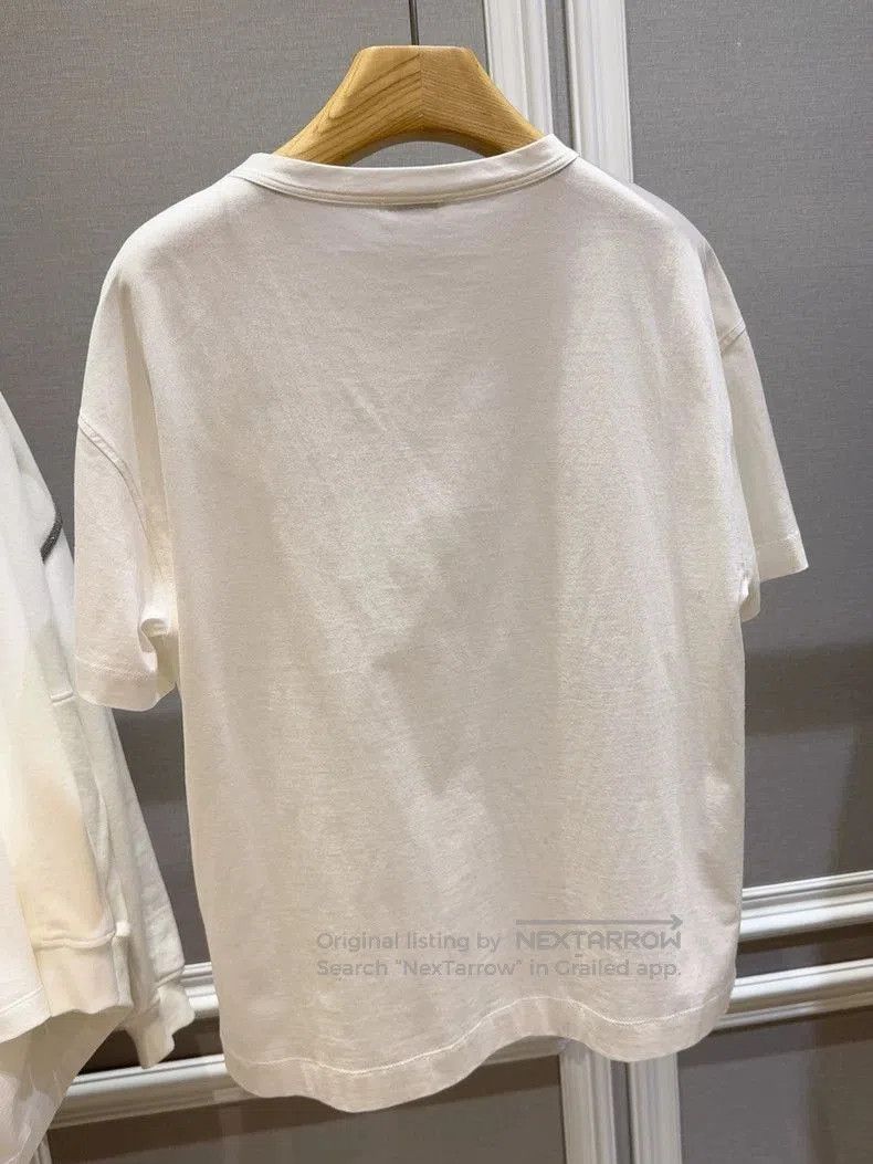 Brunello Cucinelli Brunello Cucinelli White Short-Sleeve T-Shirt. Size US M / EU 48-50 / 2 - 5 Thumbnail