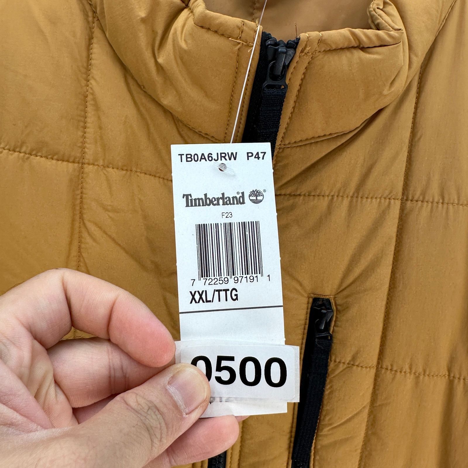 Timberland TIMBERLAND MEN'S XX-LARGE WHEAT ZIP UP QUILTED CARGO JACKET Size US XXL / EU 58 / 5 - 5 Thumbnail