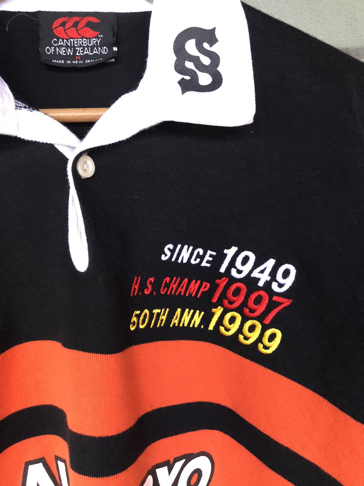 Canterbury of New Zealand Vintage 90's Canterbury Seiryo Rugby 50th Aniversary Sleeve Size US M / EU 48-50 / 2 - 6 Thumbnail