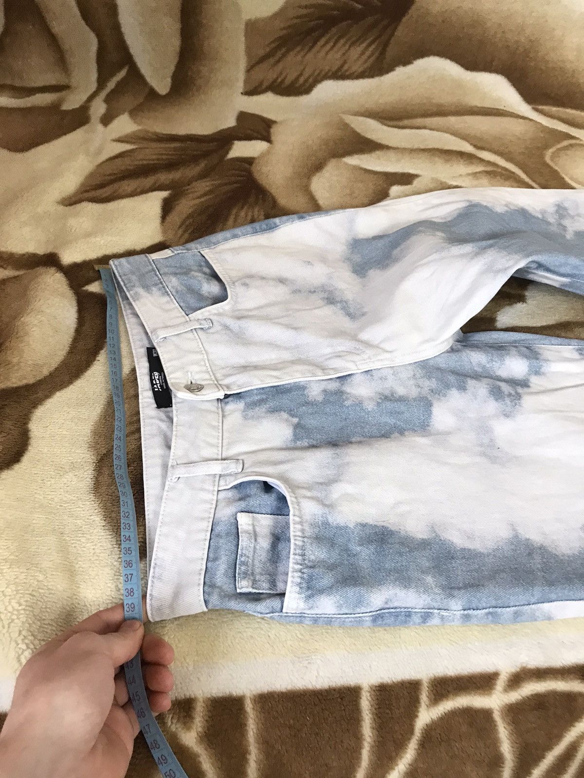 Jaded London 🔥 Jaded London Cloud Wash High-Waisted Jeans Denim Y2K Pants Size 30" / US 8 / IT 44 - 9 Thumbnail