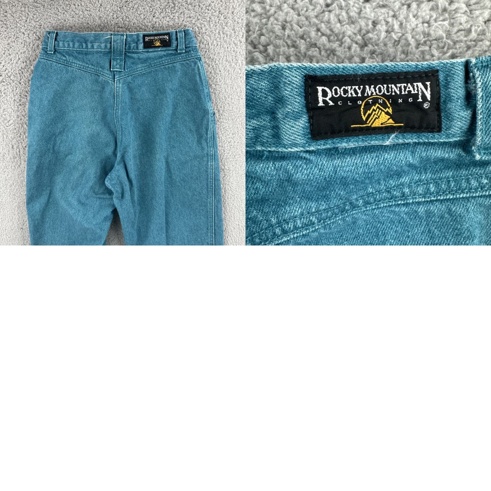 Vintage VINTAGE Rocky Mountain Clothing Women’s Jeans 28/7 Green Denim USA 90s Mom High Rise Womens Size 28" / US 6 / IT 42 - 10 Thumbnail