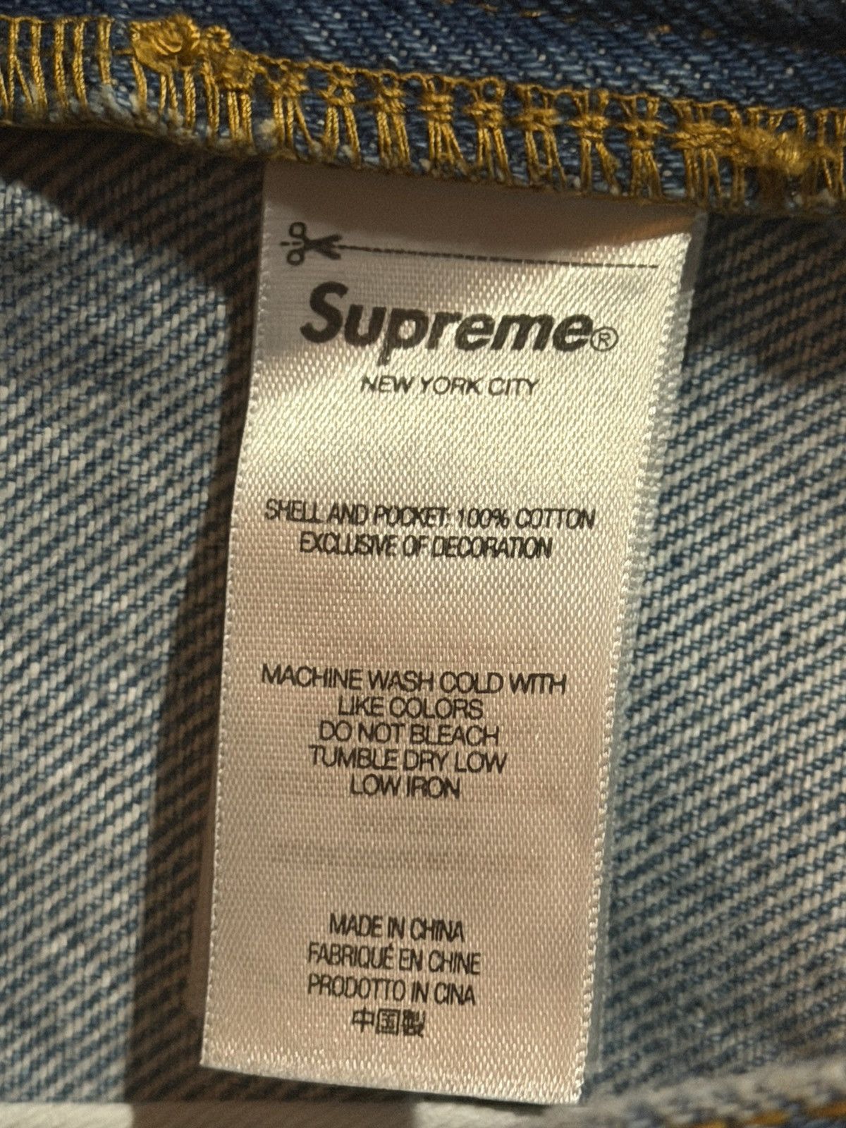 Supreme Supreme Baggy Jean (SS25) Size US 30 / EU 46 - 7 Thumbnail