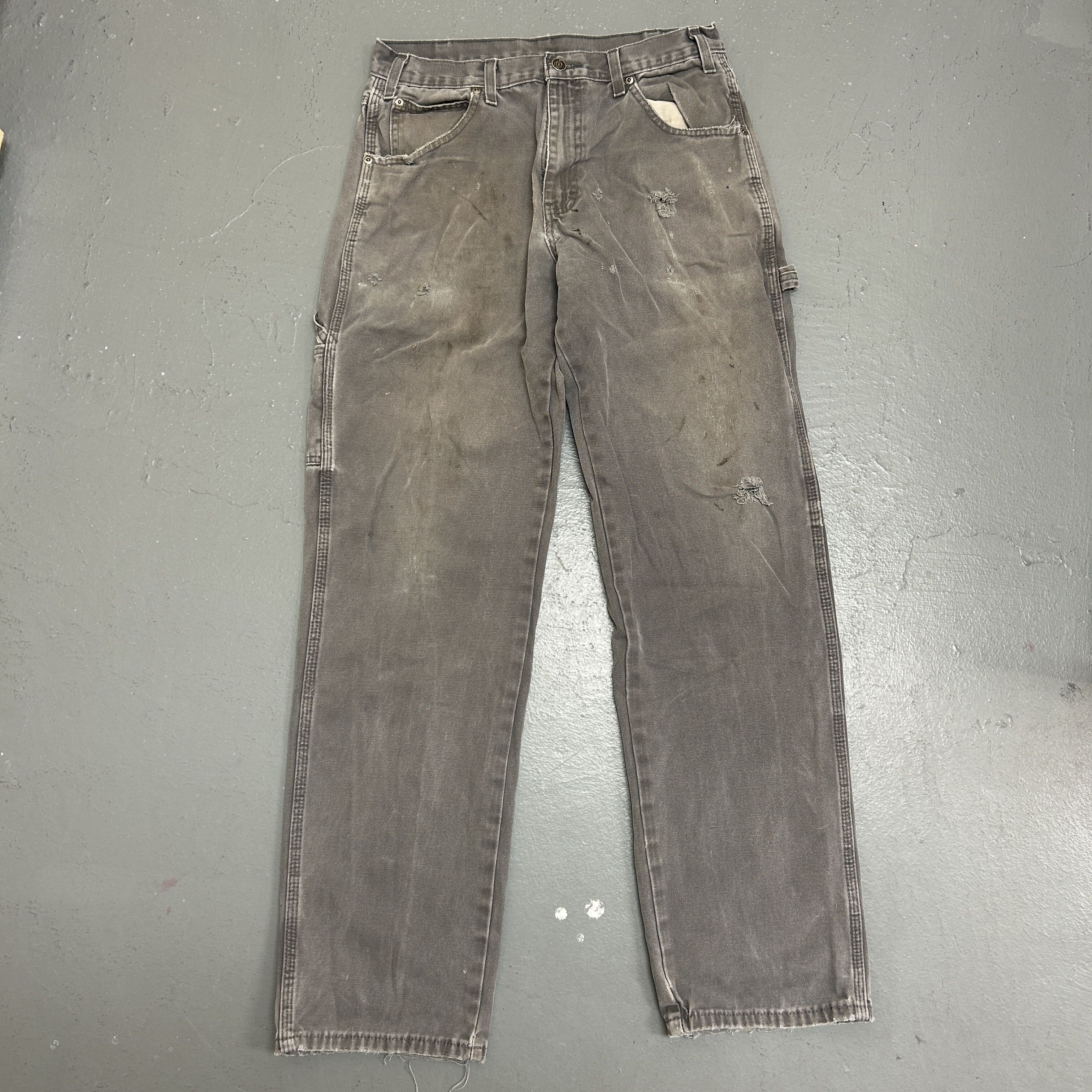 Dickies Distressed Vintage Dickies Workwear Pant — Grey (32x32) Size US 32 / EU 48 - 1 Thumbnail