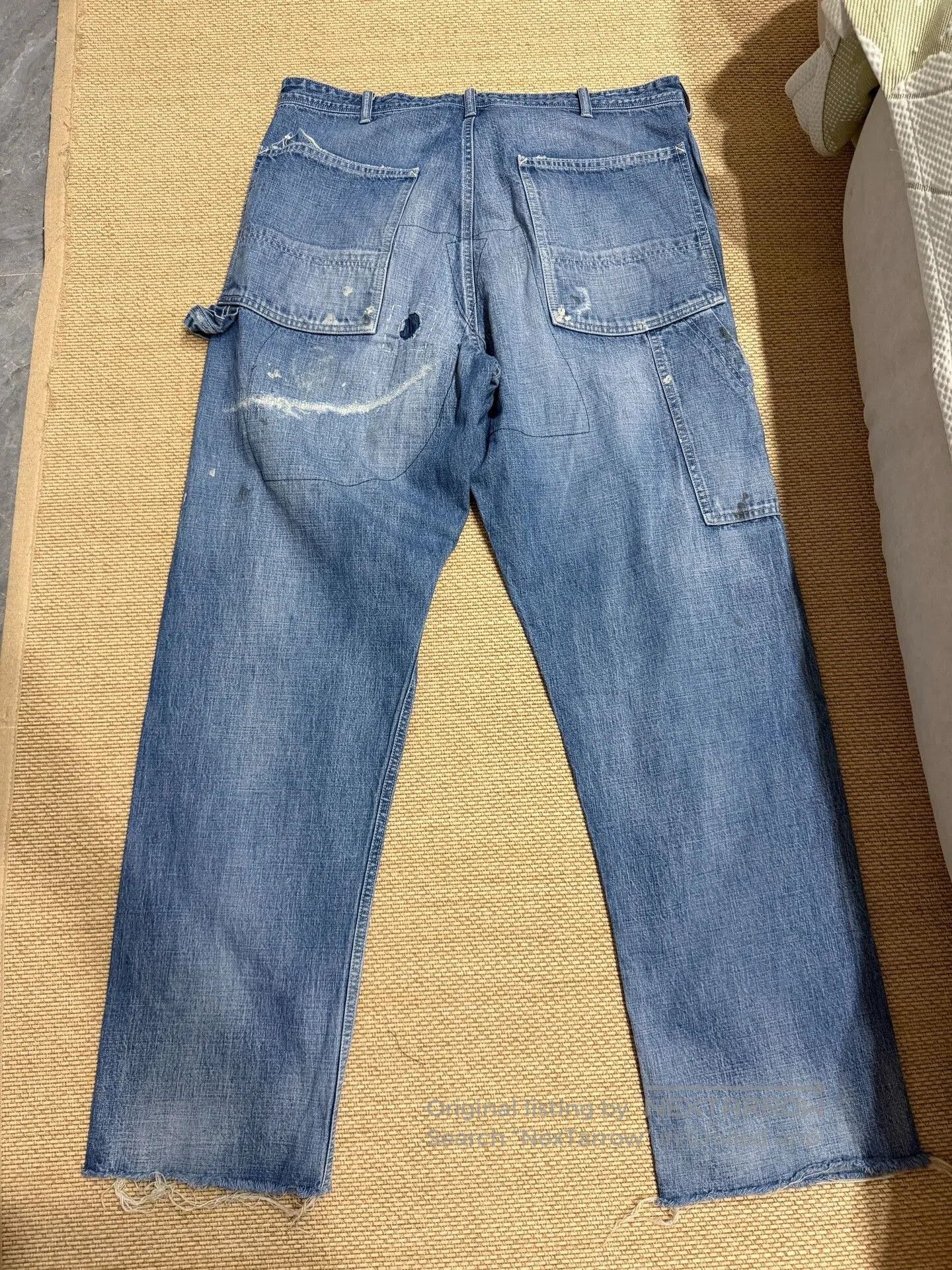 Saint Michael Saint Michael Distressed Denim Pants with Fringes. Size US 36 / EU 52 - 2 Thumbnail