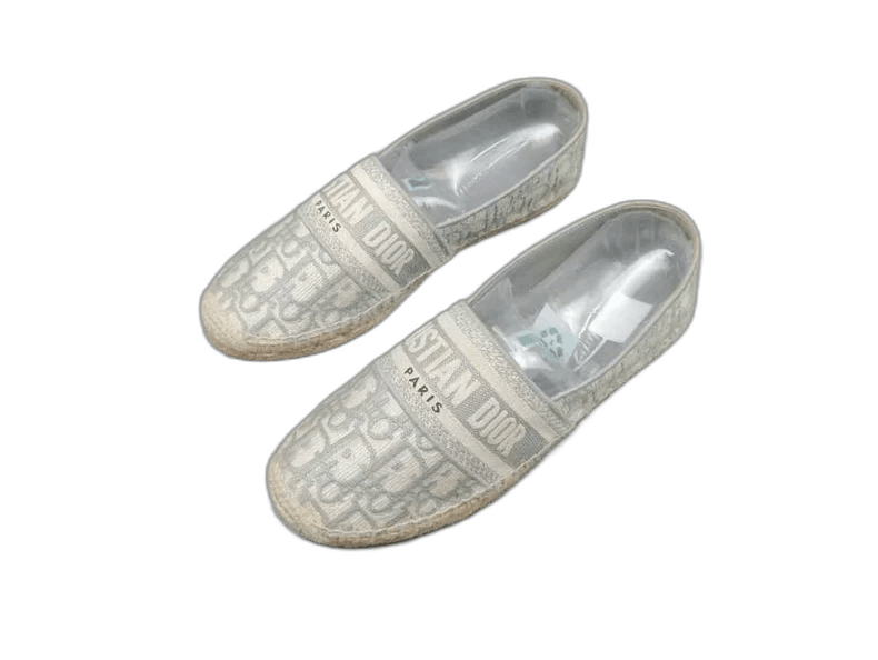 Dior Dior Gray Canvas Fisherman Shoes Size 38 Size US 9 / EU 42 - 1 Thumbnail