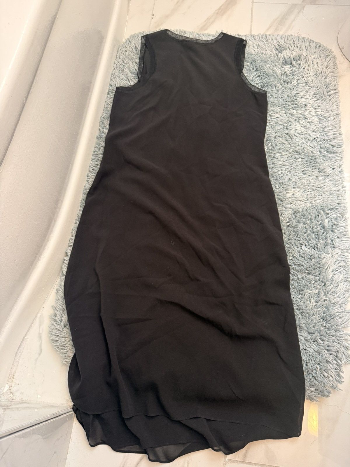Vince Vince Black Silk Sleeveless Tank Midi Dress Size XS Size XS / US 0-2 / IT 36-38 - 5 Thumbnail