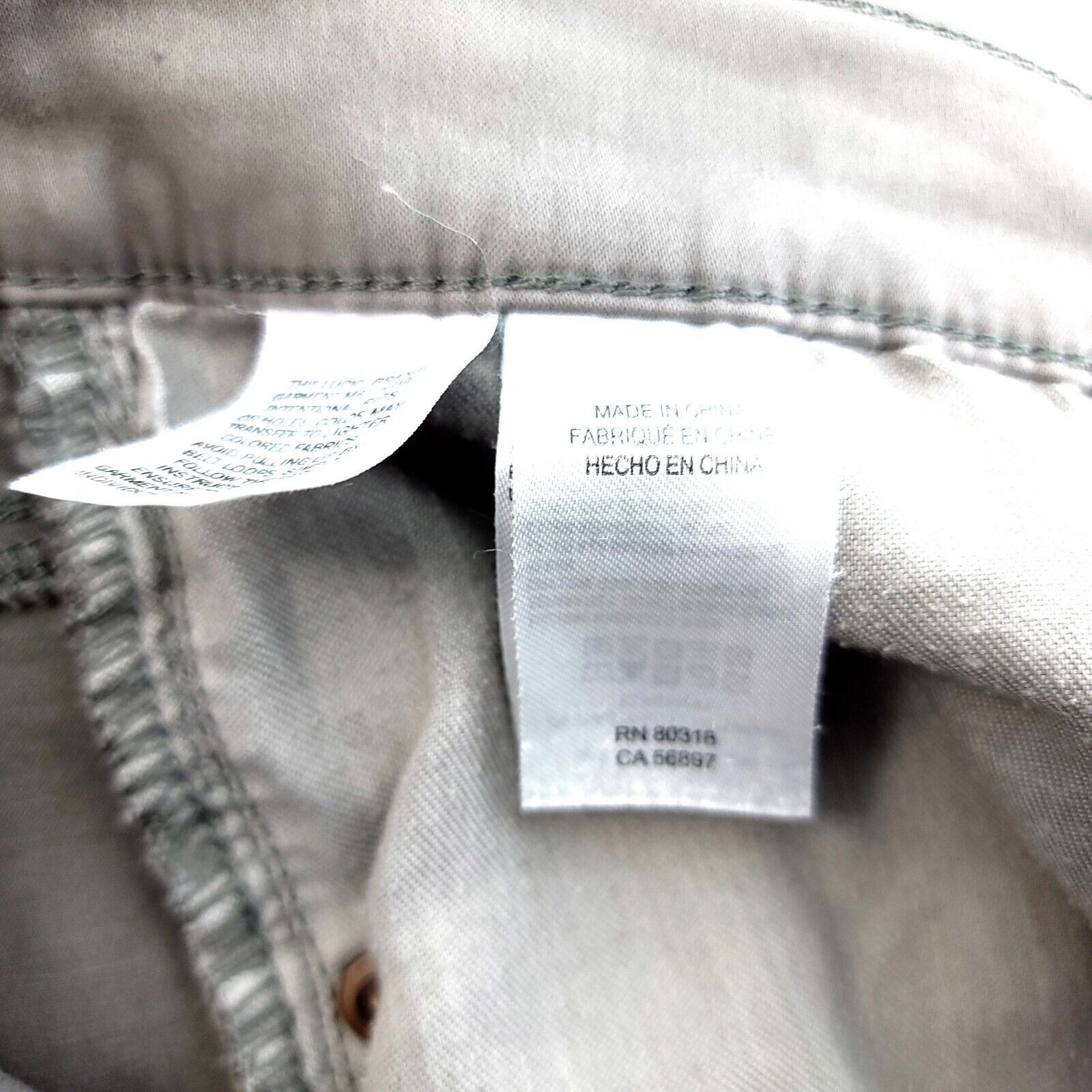 Lucky Brand DAMAGED Lucky Brand 223 Straight Beige Cotton Mid Rise Jeans Size US 36 / EU 52 - 13 Thumbnail