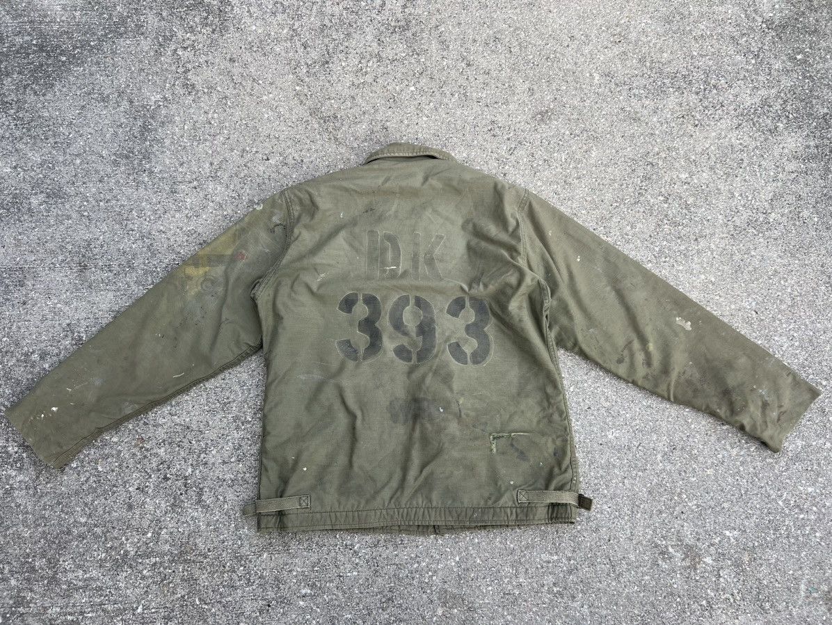Vintage VTG Trashed US Navy Permeable A-2 Cold Weather Deck Jack Size US M / EU 48-50 / 2 - 2 Thumbnail