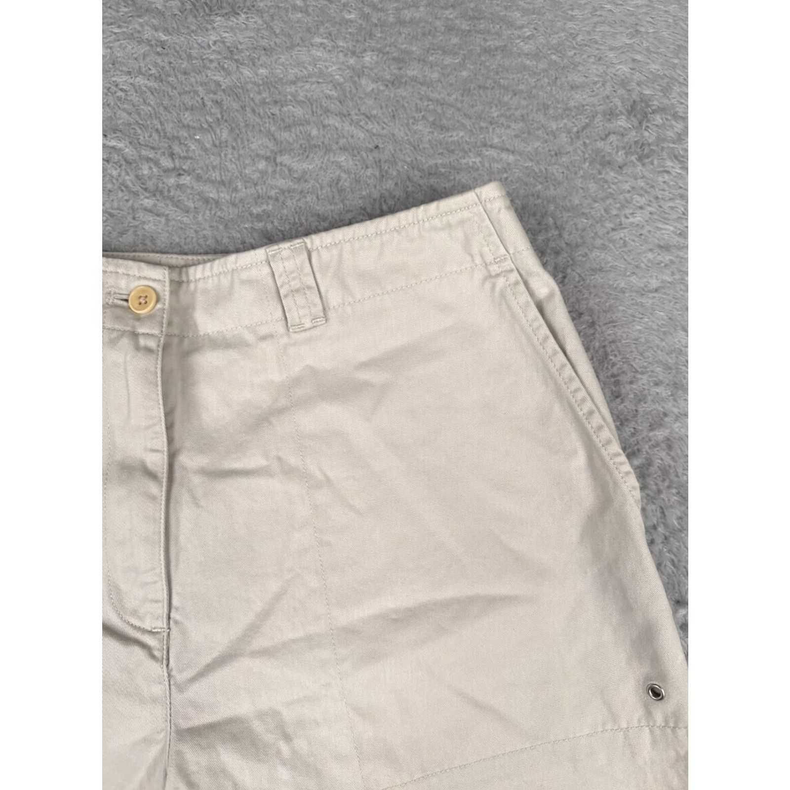 Ralph Lauren Lauren Ralph Lauren Shorts Women 8 Beige 100% Cotton Twill High Rise Hiking Outdoor Women Size 30" / US 8 / IT 44 - 6 Thumbnail