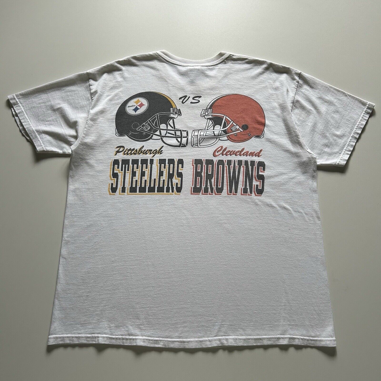 NFL Vintage Y2K Pittsburgh Steelers Cleveland Browns NFL T Shirt Size US XL / EU 56 / 4 - 1 Thumbnail