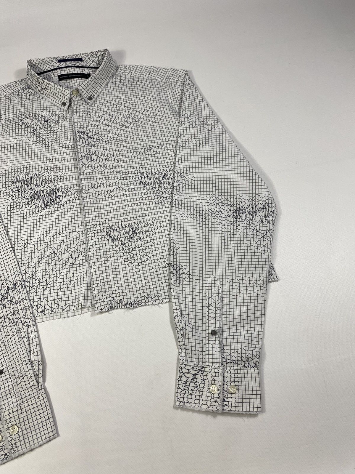 Vintage Avant Garde Cropped Distressed Spikes Geology Shirt Size US L / EU 52-54 / 3 - 4 Thumbnail