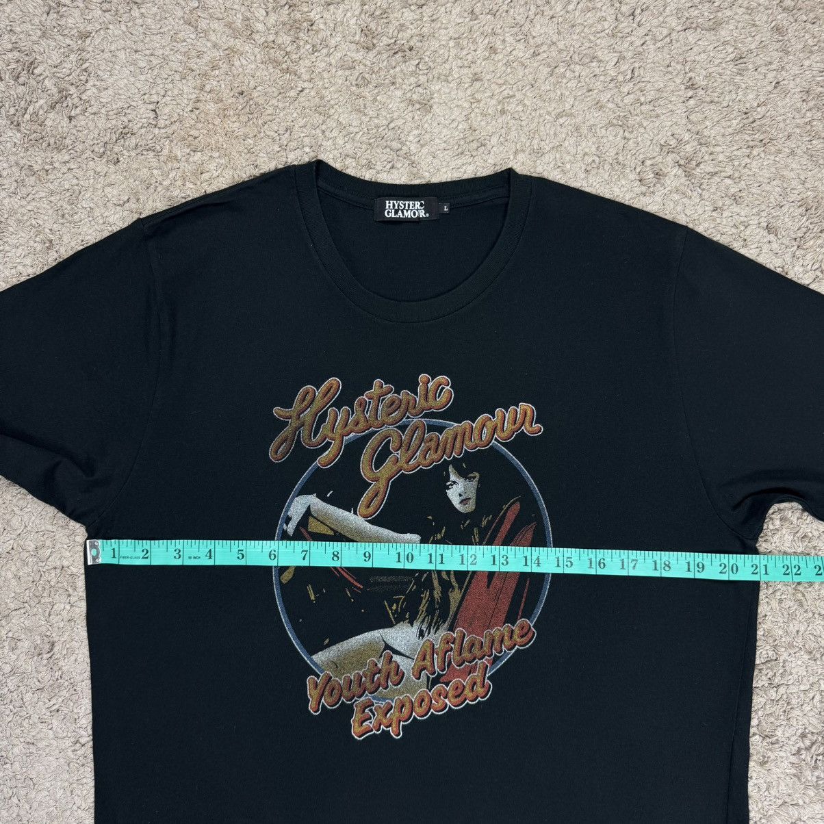 Hysteric Glamour Hysteric Glamour Youth Flame Exposed T-shirt Size US L / EU 52-54 / 3 - 13 Thumbnail