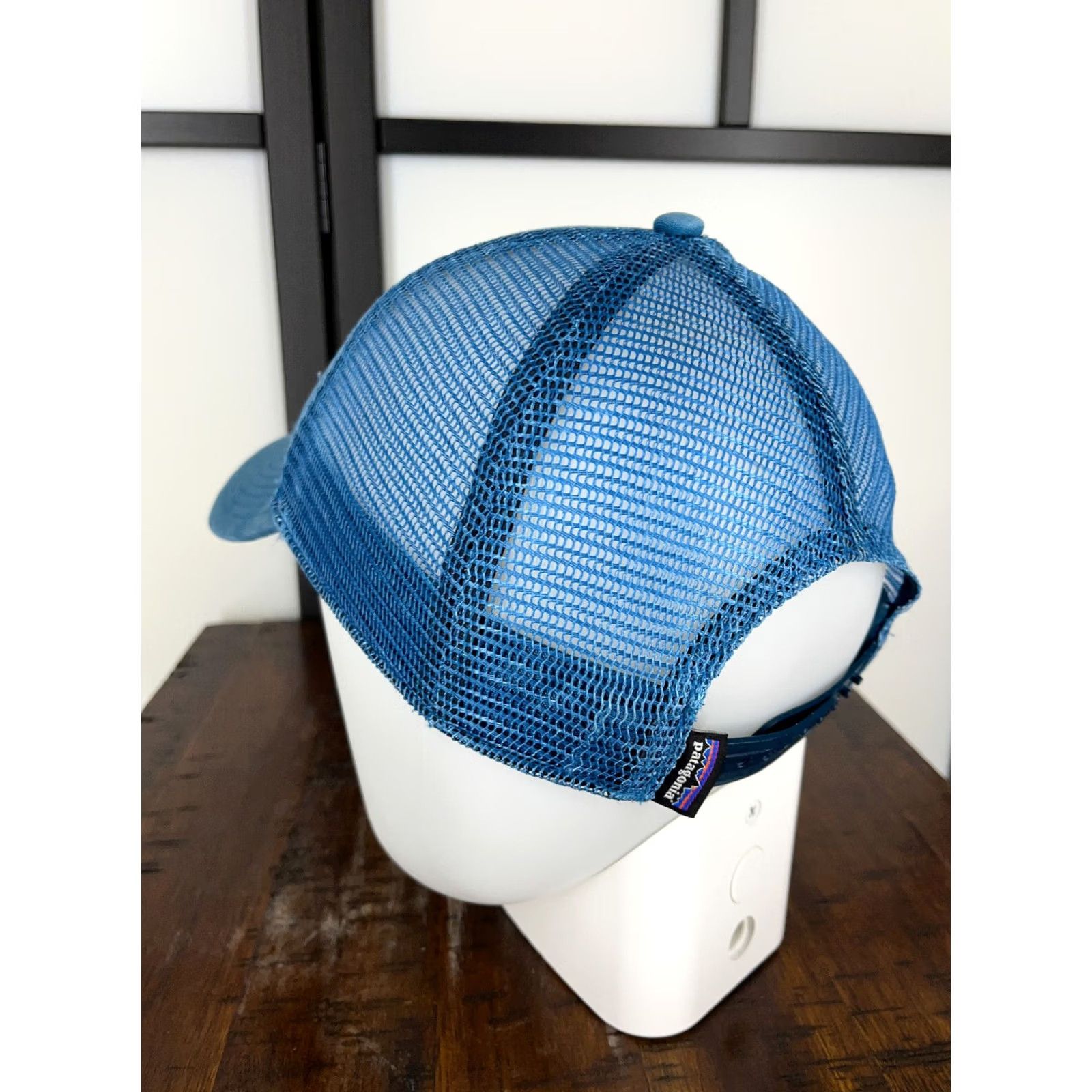 Patagonia Patagonia Hat Cap Snap Back Adult One Size Blue Twill Trucker Embroider Peaks Fitz Roy Men Snapback Hat Blue Size ONE SIZE - 5 Thumbnail