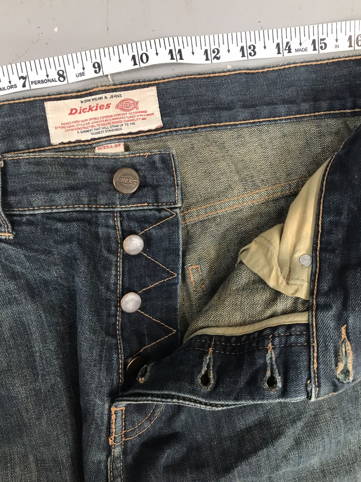 Dickies × Vintage Vintage Dickies salvage straight denim Size US 34 / EU 50 - 7 Thumbnail
