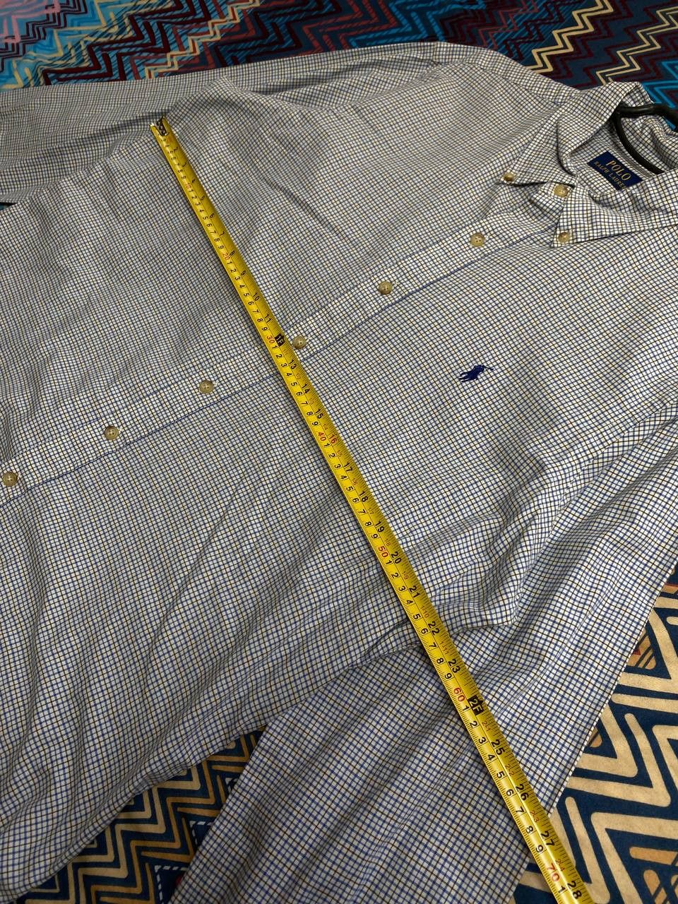 Polo Ralph Lauren × Vintage 90s Vintage Mens Flannel Plaid Shirt Size US L / EU 52-54 / 3 - 6 Thumbnail