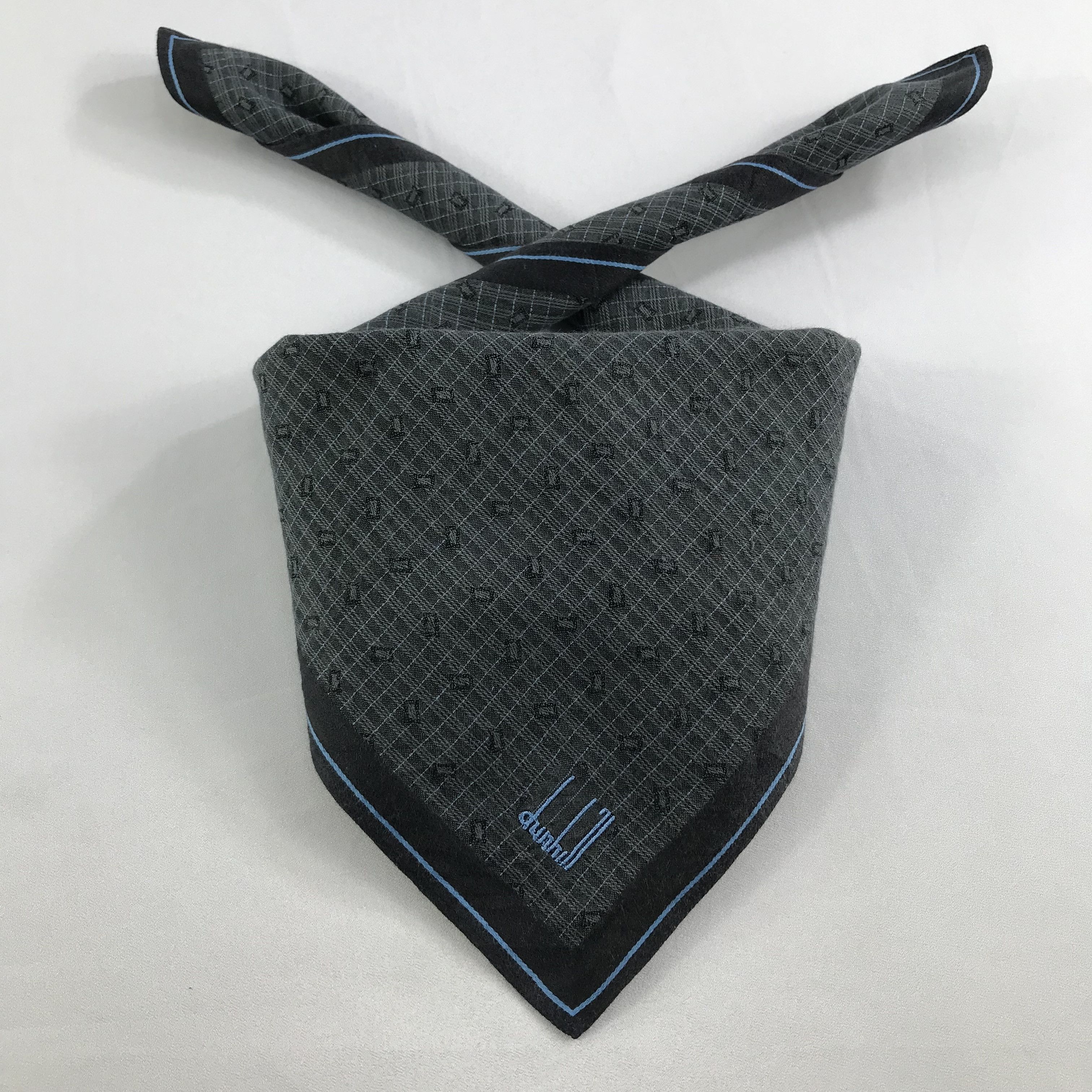 Alfred Dunhill × Vintage Dunhill Bandana / Handkerchief / Neckerchief - S2584 Size ONE SIZE - 3 Thumbnail