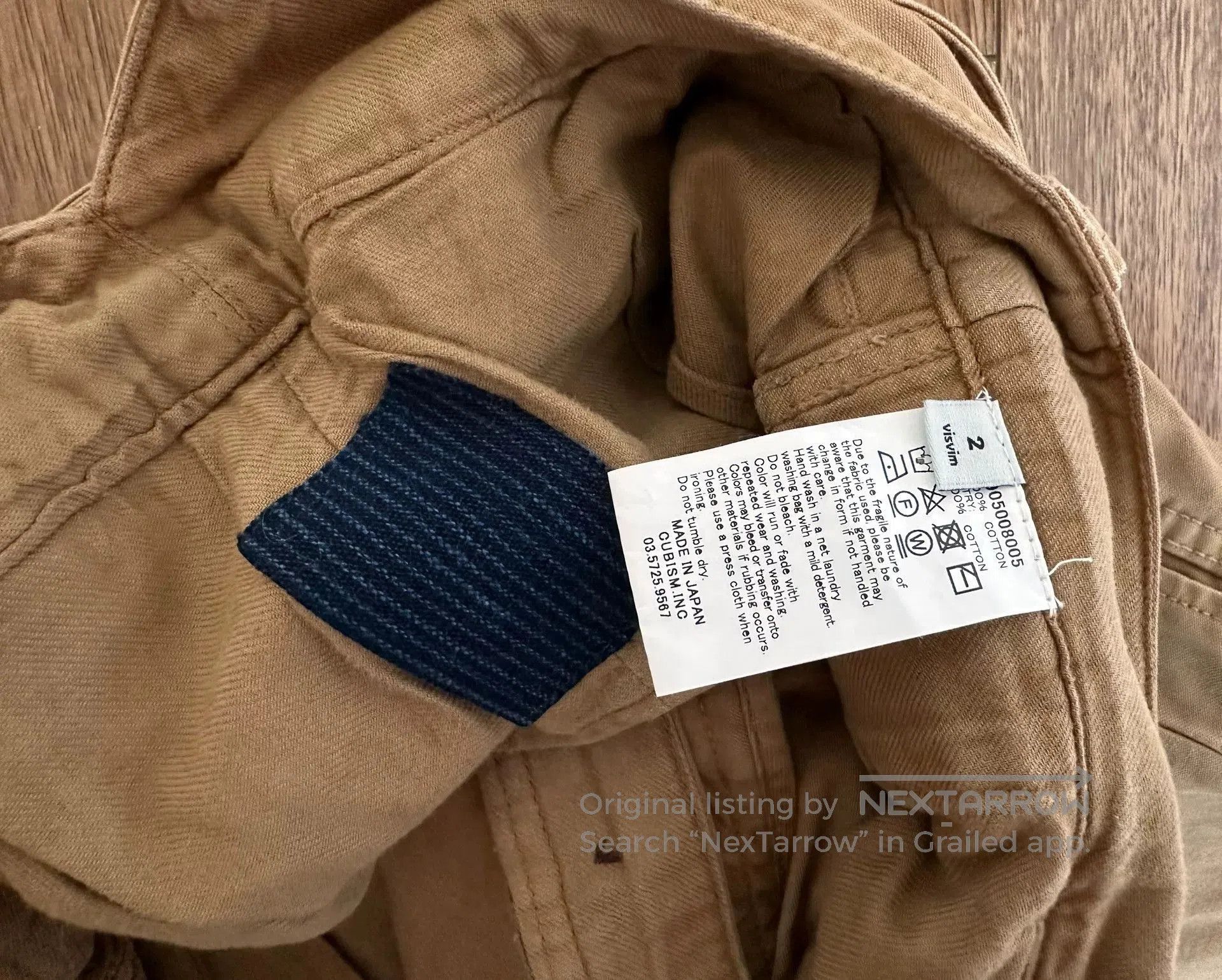 Visvim visvim hakama pants in beige color. Size US 30 / EU 46 - 3 Thumbnail