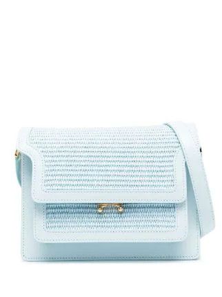image of Marni O1W1Db10524 Size: Os / Leather Shoulder Bags In Light Blue, Women's