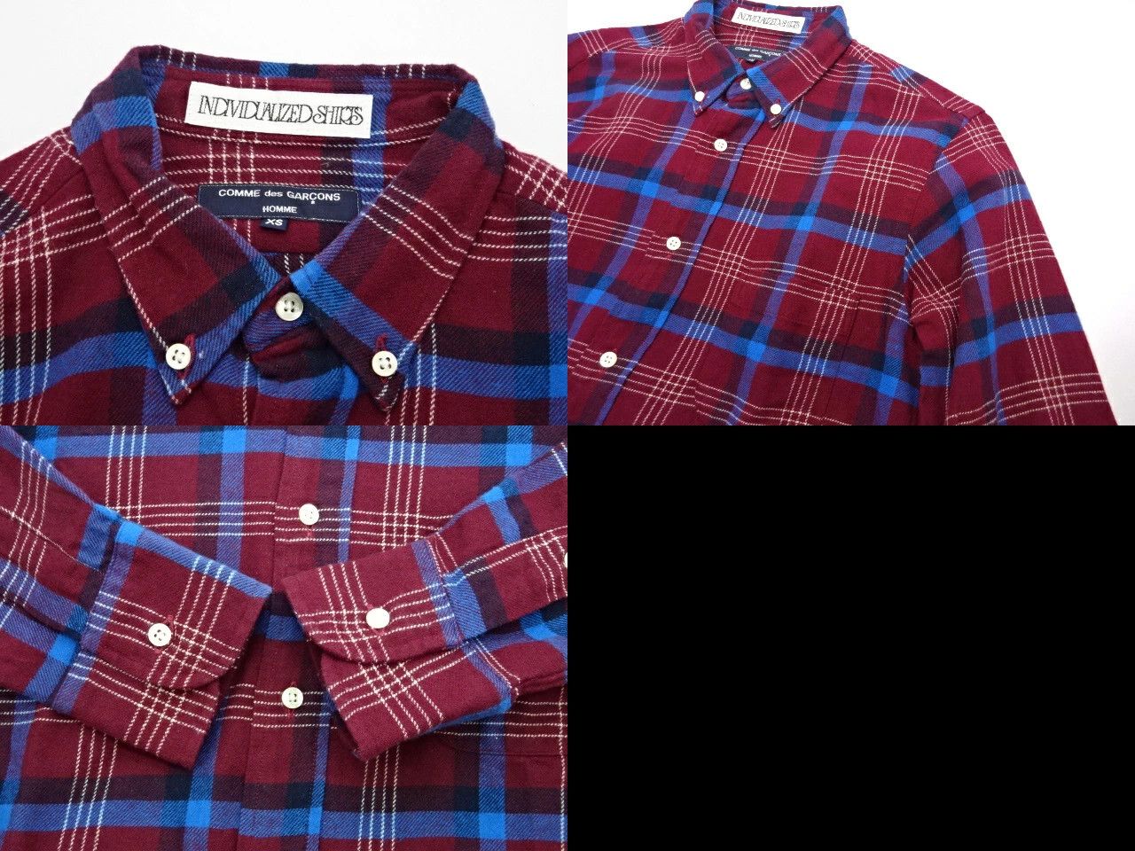Comme des Garcons Homme Plus Shirt Check Button-Down Long Sleeve Size US XS / EU 42 / 0 - 4 Thumbnail