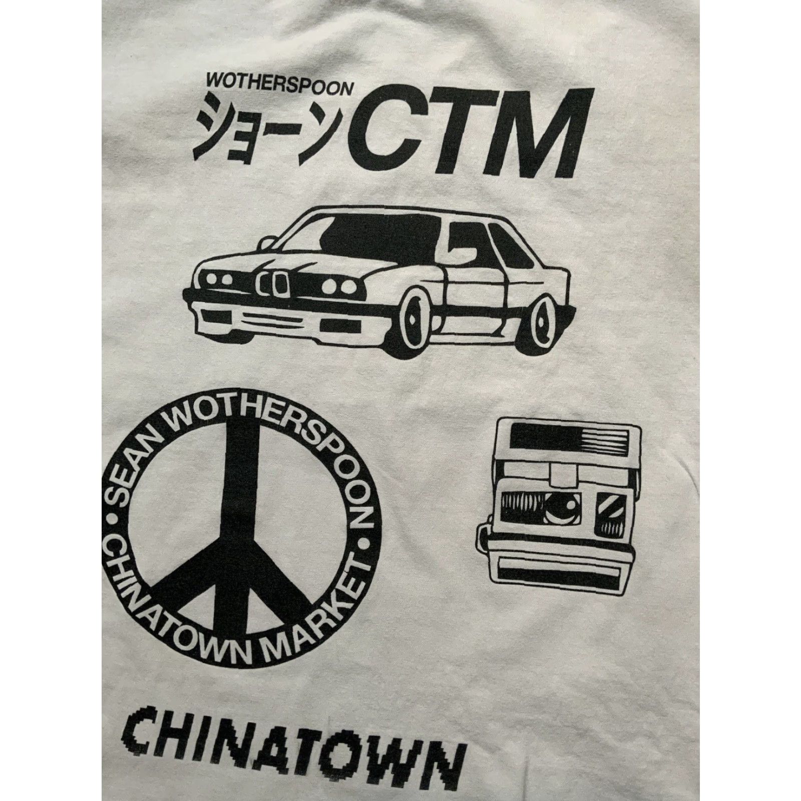 Vintage VINTAGE Chinatown Market CTM X Sean Wotherspoon Peace SW White Crew S/S T-Shirt M Mens Shirt White Peace 90s? Size US M / EU 48-50 / 2 - 5 Thumbnail