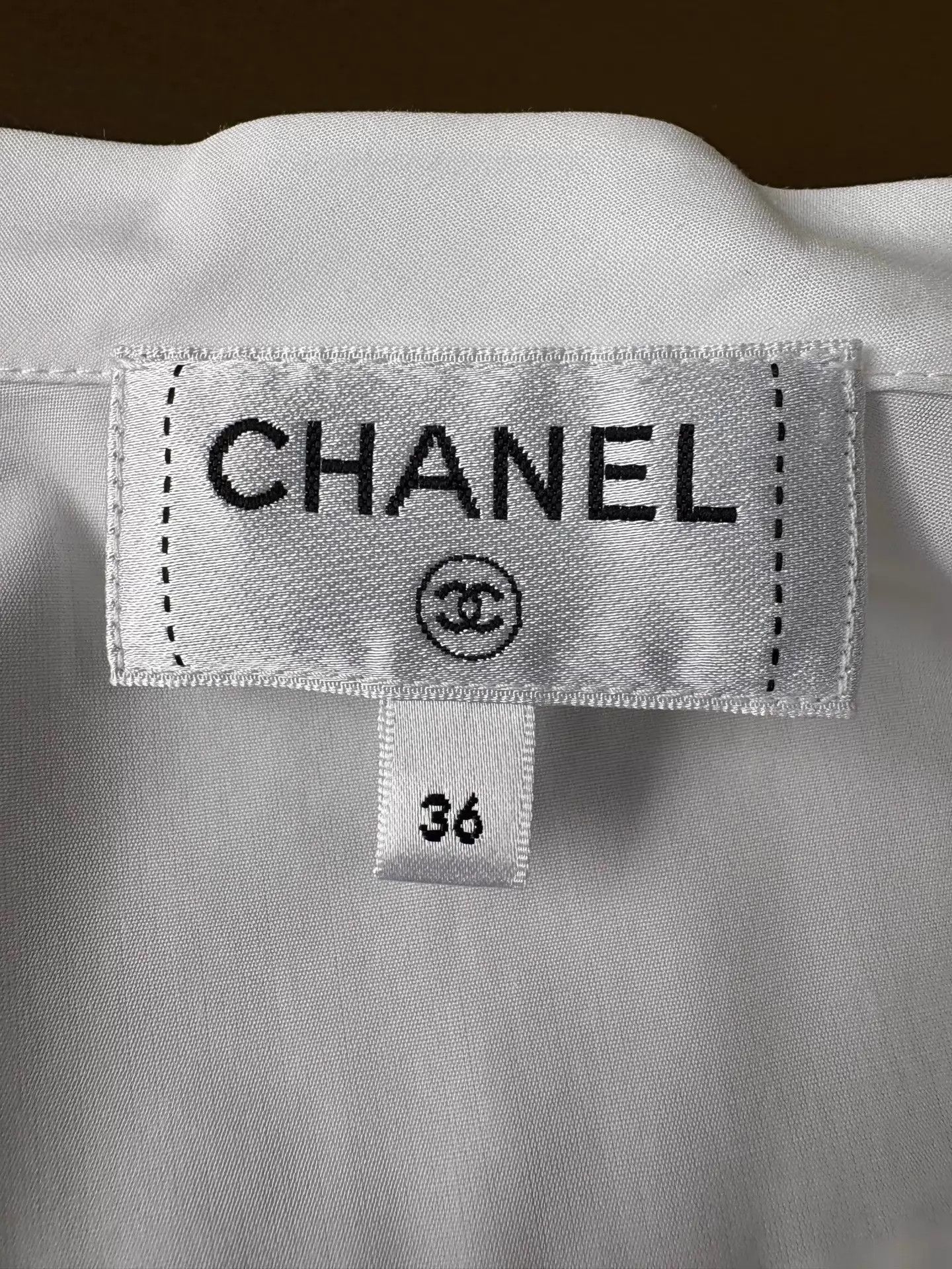 Chanel Chanel Equestrian White Ruffled Collar Shirt Size 36 Size XS / US 0-2 / IT 36-38 - 9 Thumbnail